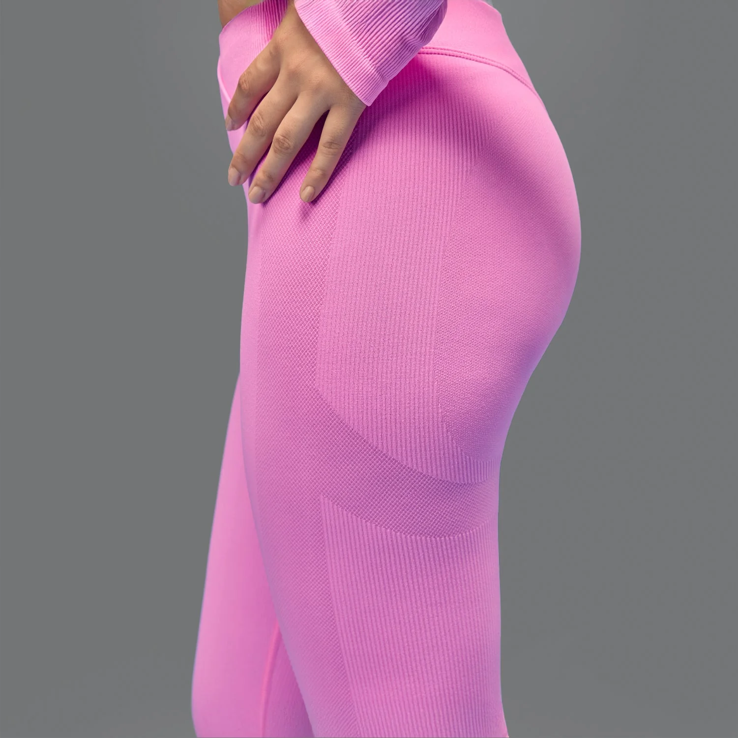 Limitless snatched criss cross waistband legging - PINK - Image 6