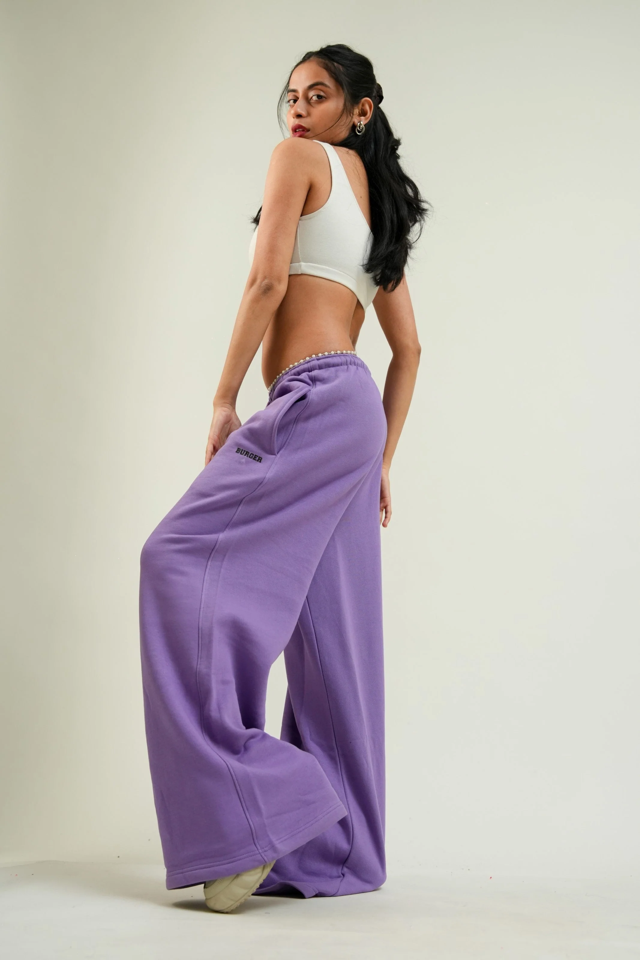 Long Flare Bomber pants For Women - Image 7
