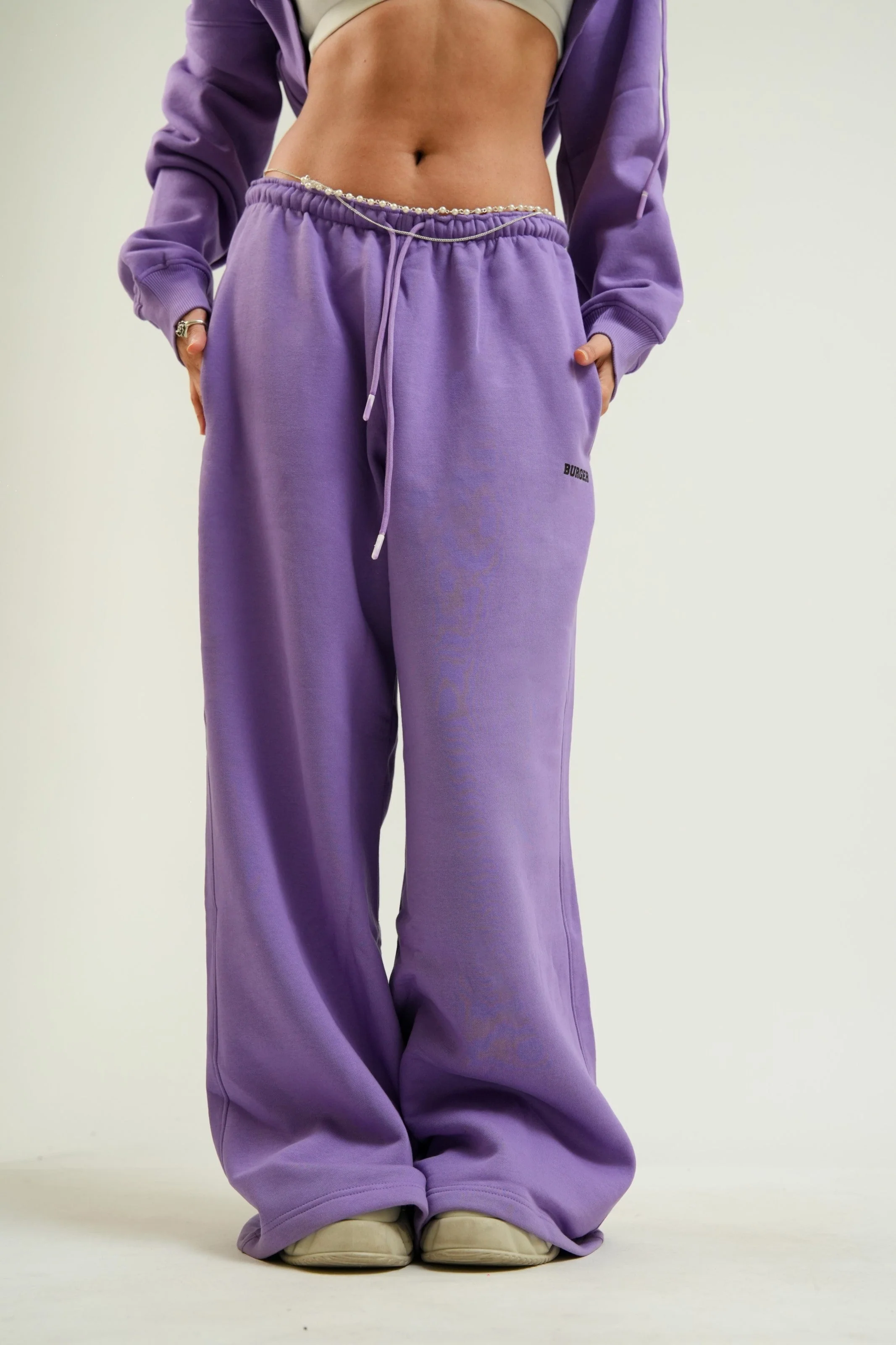 Long Flare Bomber pants For Women - Image 8