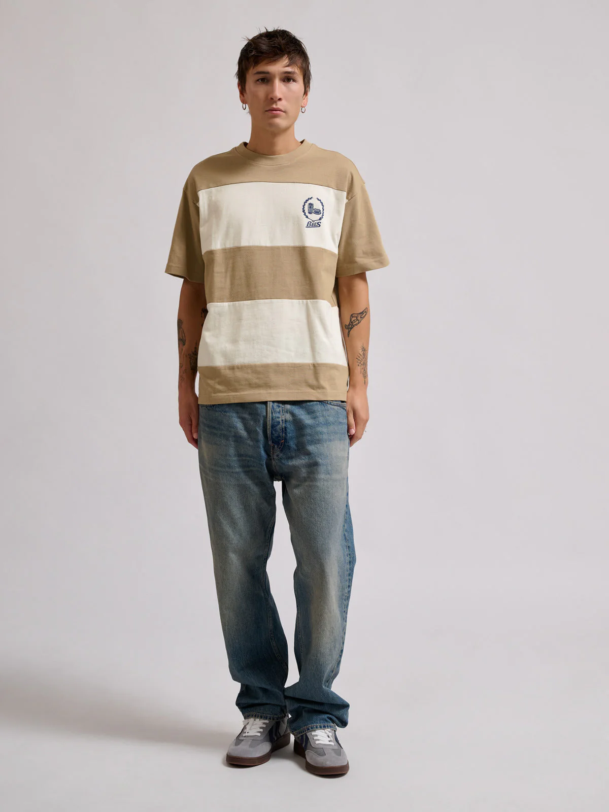 Loose T-Shirt S/S Bees Stripe - Image 2