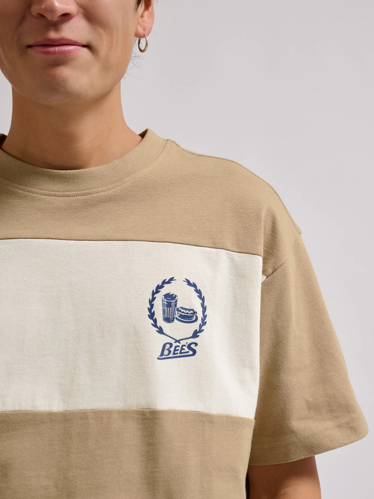 Loose T-Shirt S/S Bees Stripe - Image 6