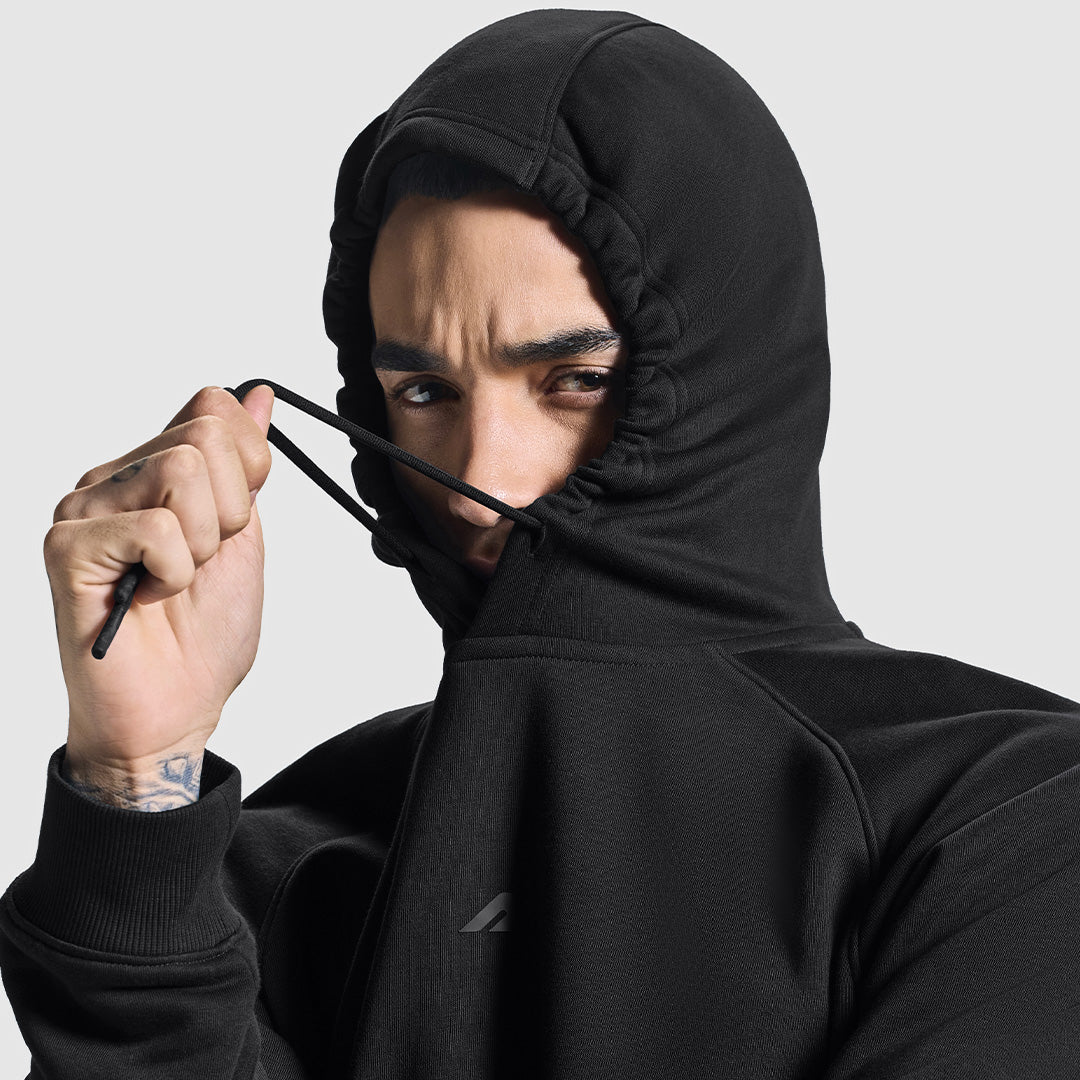 MEN BLACK HOODIE - Image 3