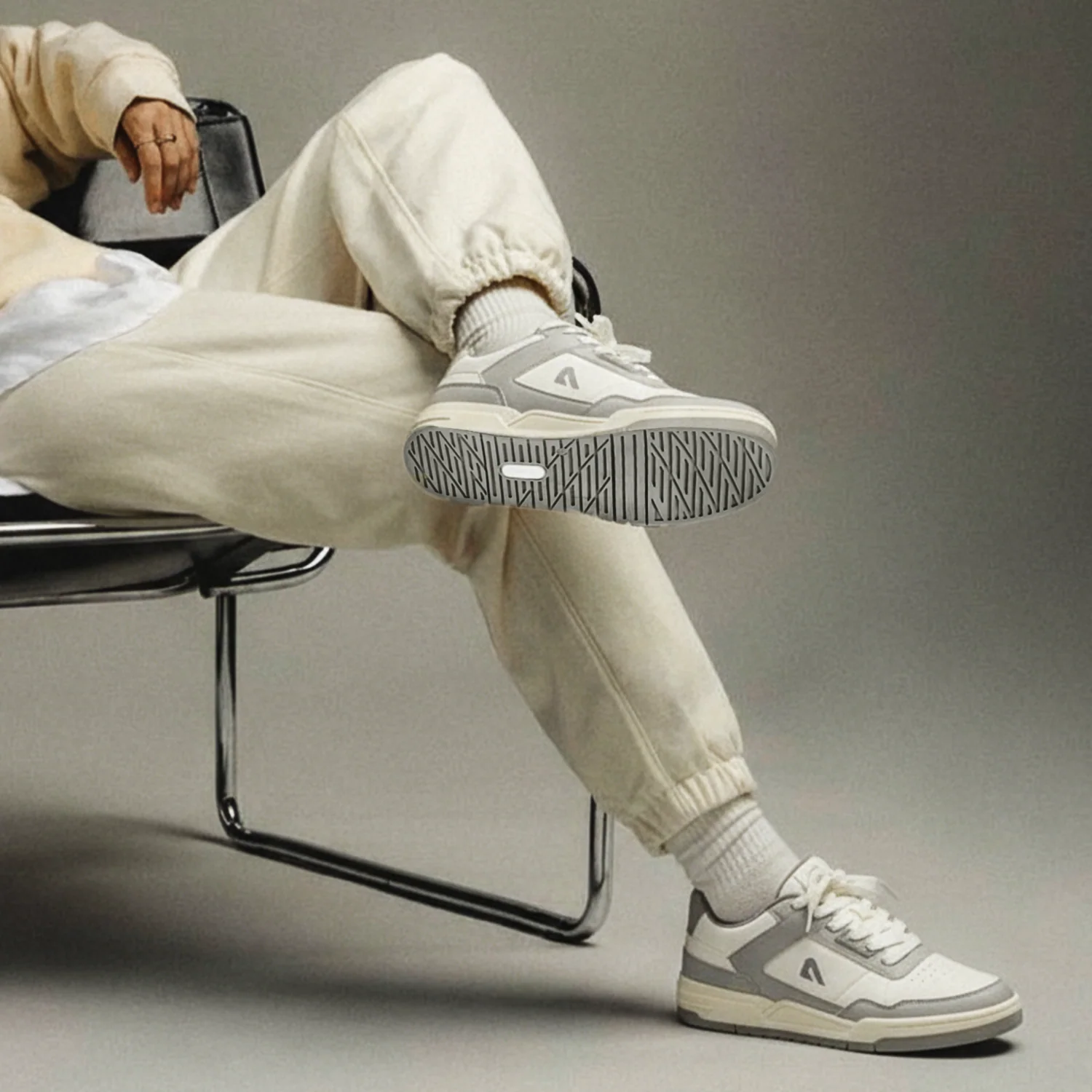 DRIPBLOC WHITE/LT GREY MEN'S SNEAKER - Image 6