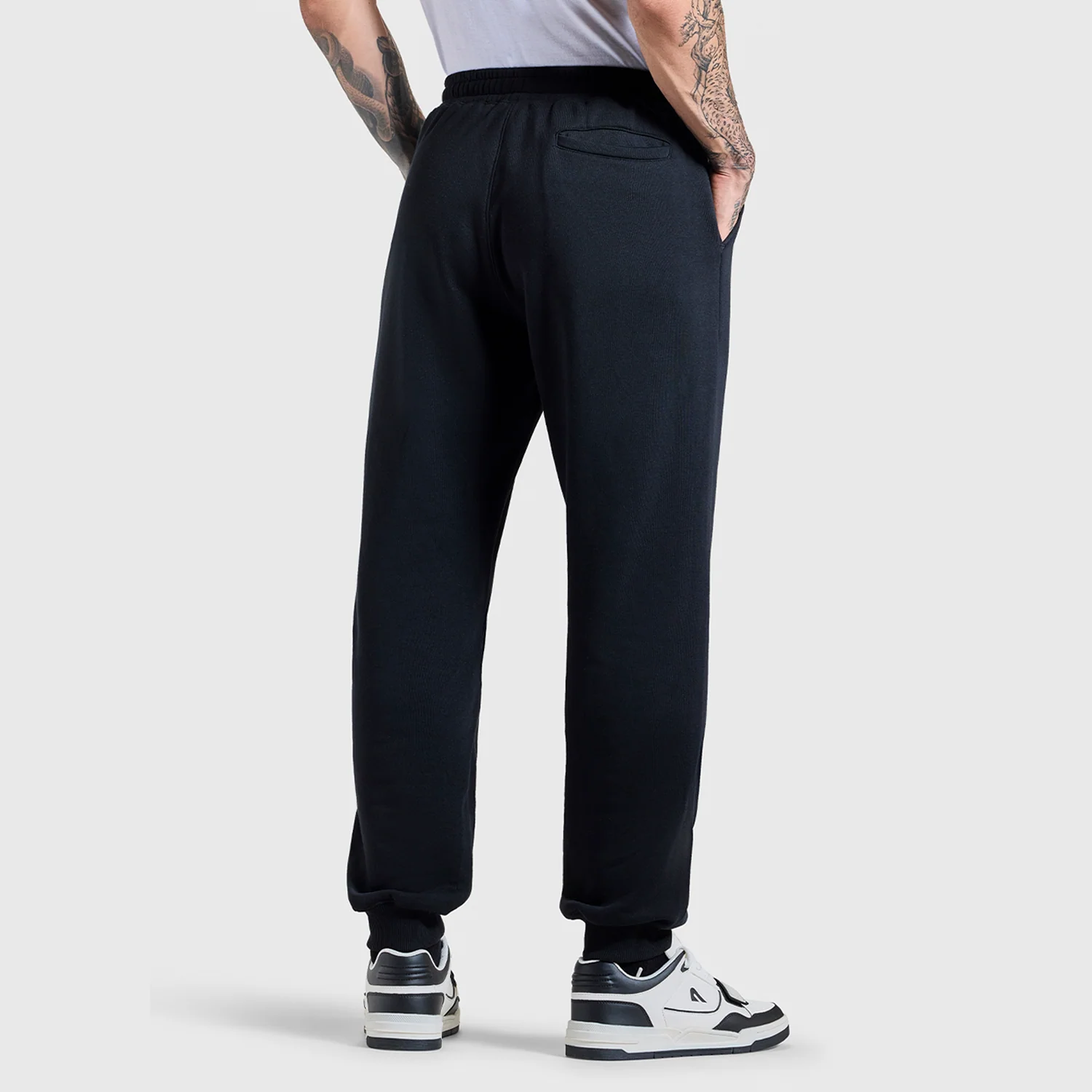 Men Jet Black Jogger - Image 2