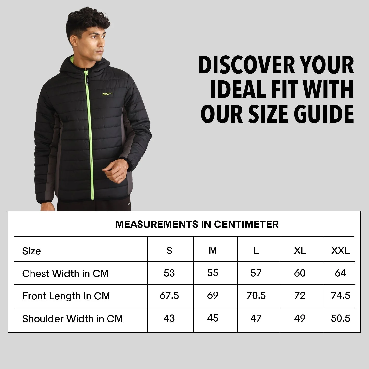 Mens Winter Bomber Jacket - Charcoal Black - Image 7
