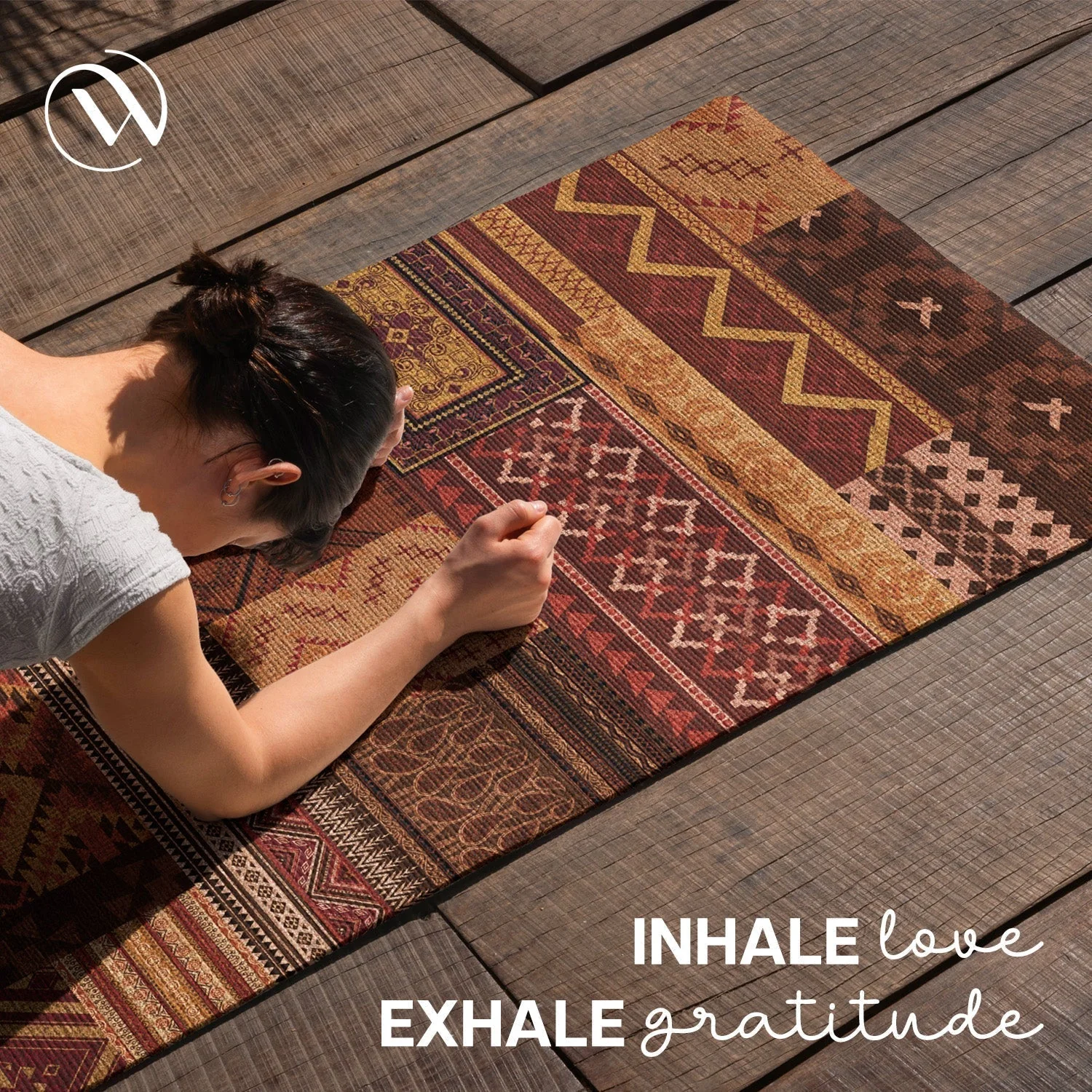 Microfiber & Natural Rubber Yoga Mat - 6mm - Image 12