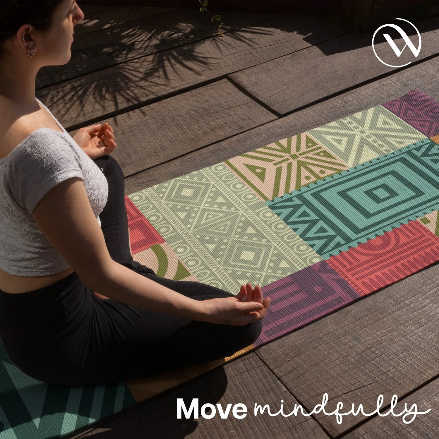 Microfiber & Natural Rubber Yoga Mat - 6mm - Image 4