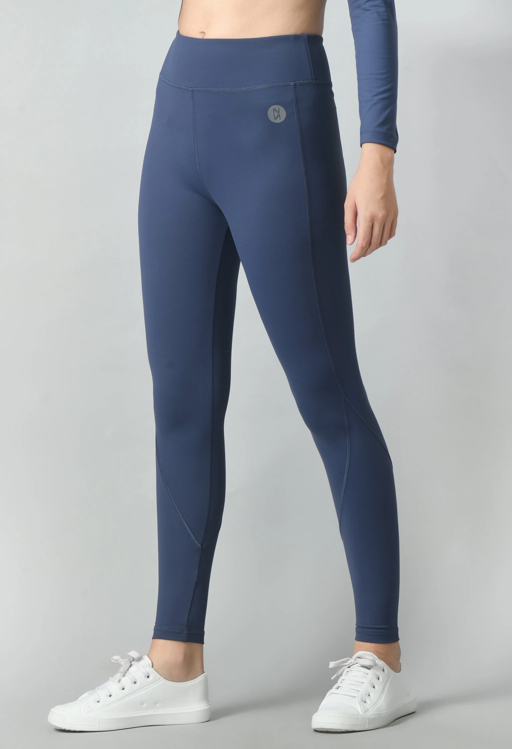 NotchFlex High Waist Leggings - Midnight Blue - Image 3