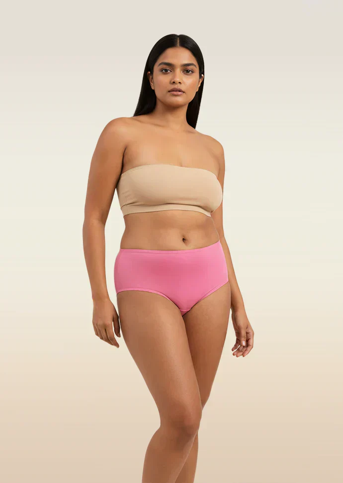 Pink Mid-waist Absorbent Underwear - Image 2
