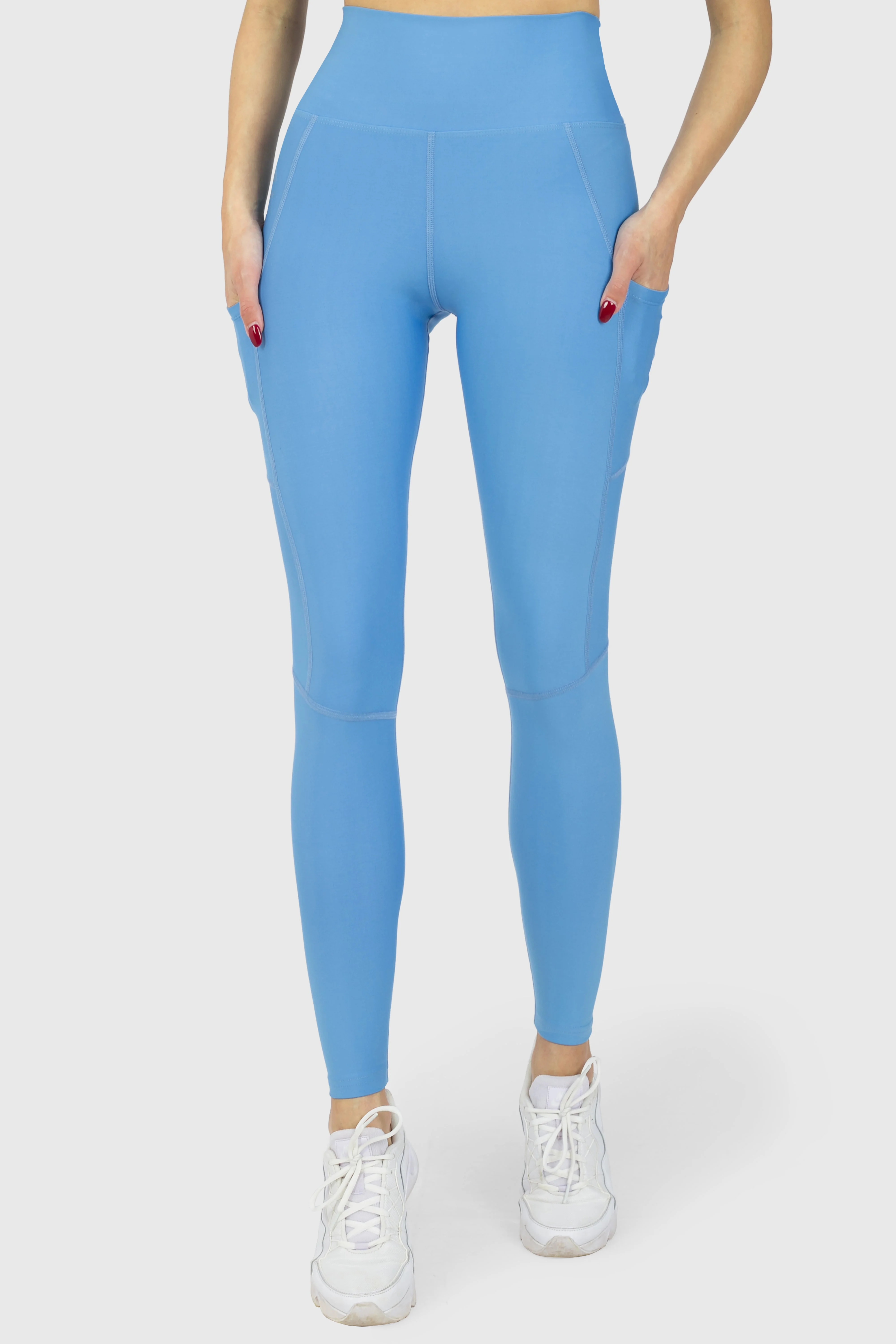 Pocket High Waisted Tights Blue - Image 2