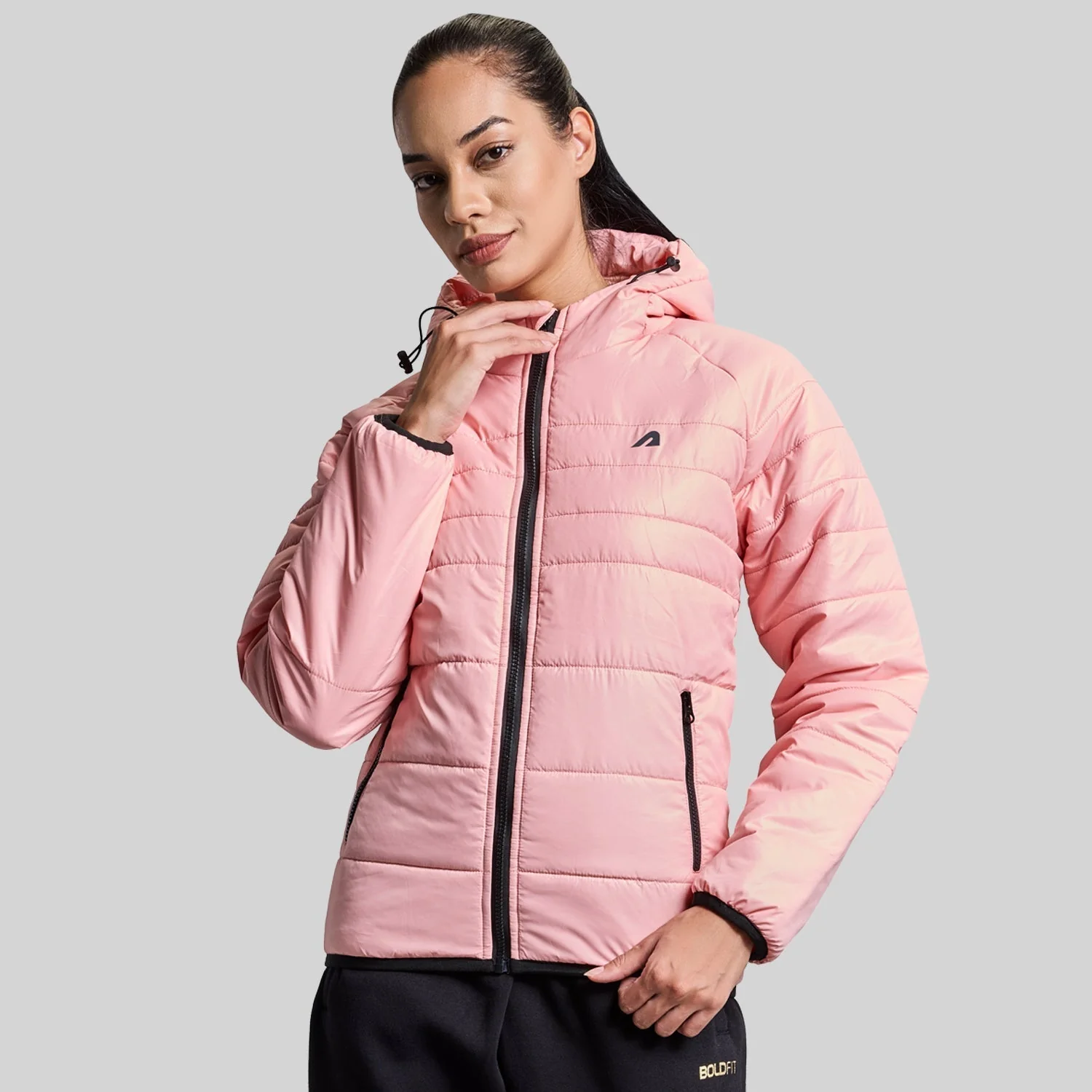 Polar Womens Puffer Jacket - Blossom Pink - Image 5