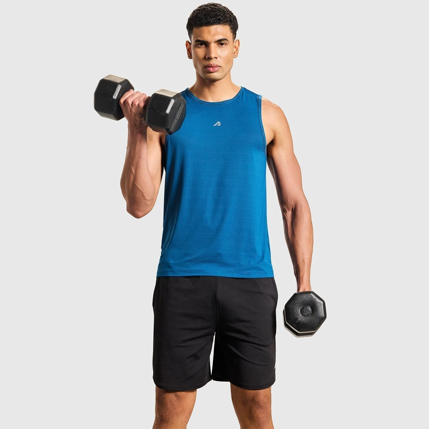 PowerLite Mens Training Vest Blue - Image 9