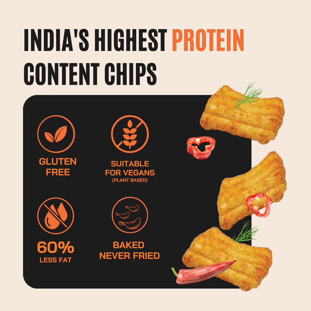 Protein Chips Peri Peri | As Seen on Shark Tank (Pack of 3) - Image 3