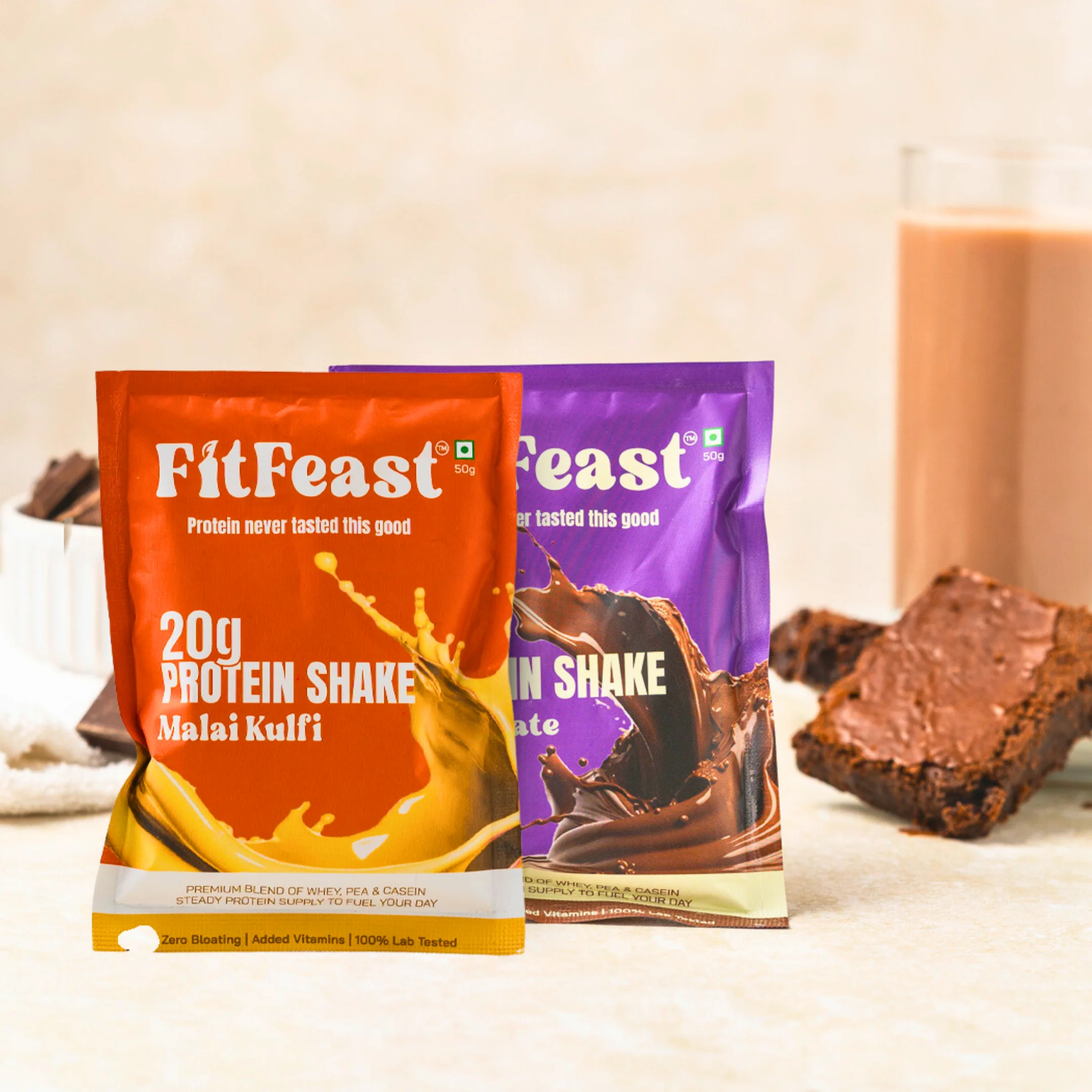 Protein Sachet Assorted: 1 x Malai Kulfi, 1 x Chocolate - Image 10