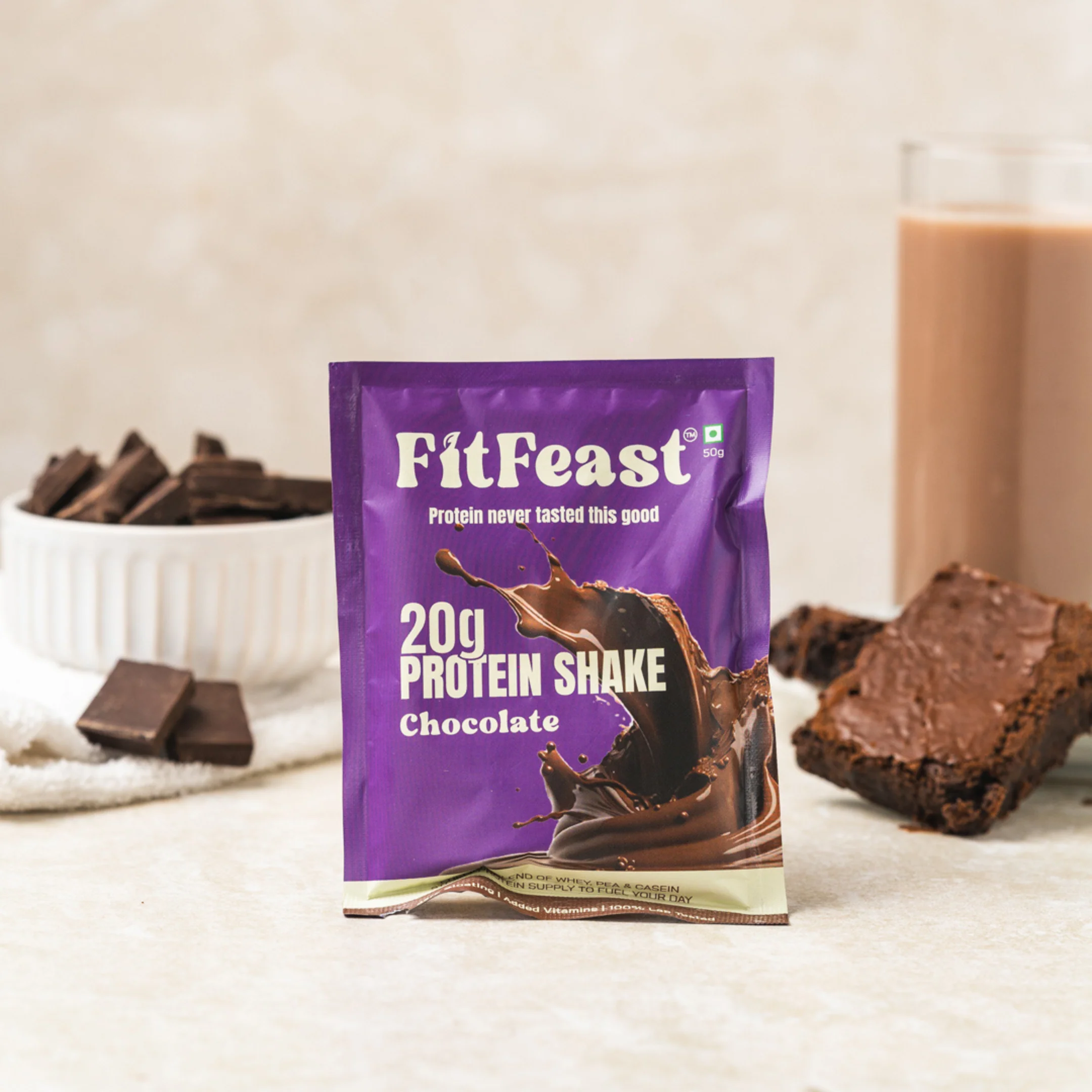 Protein Sachet - Chocolate Flavour (Each 50g) | As Seen on Shark Tank - Image 3