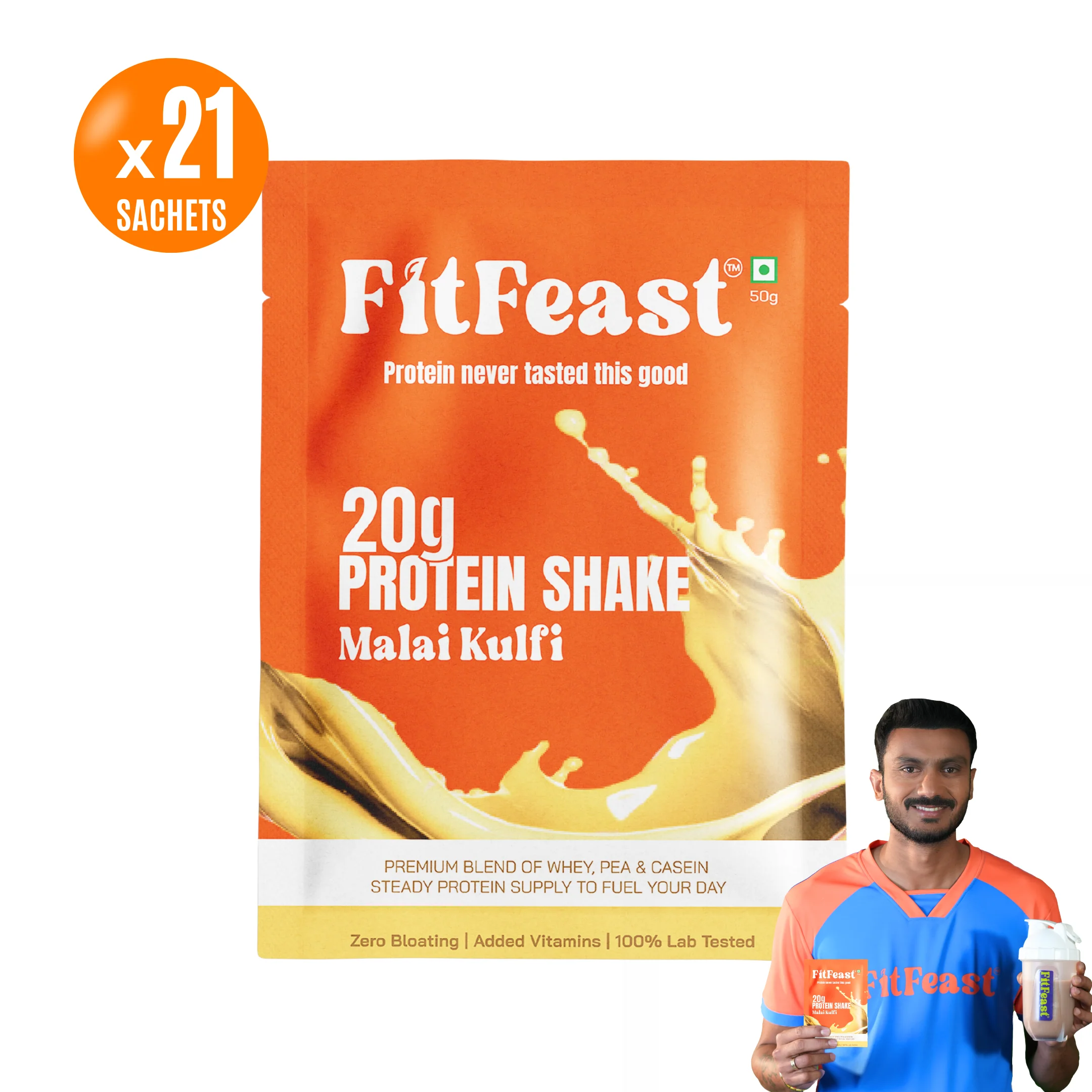 Protein Sachet - Malai Kulfi Flavour (Each 50g ) | As Seen on Shark Tank - Image 13