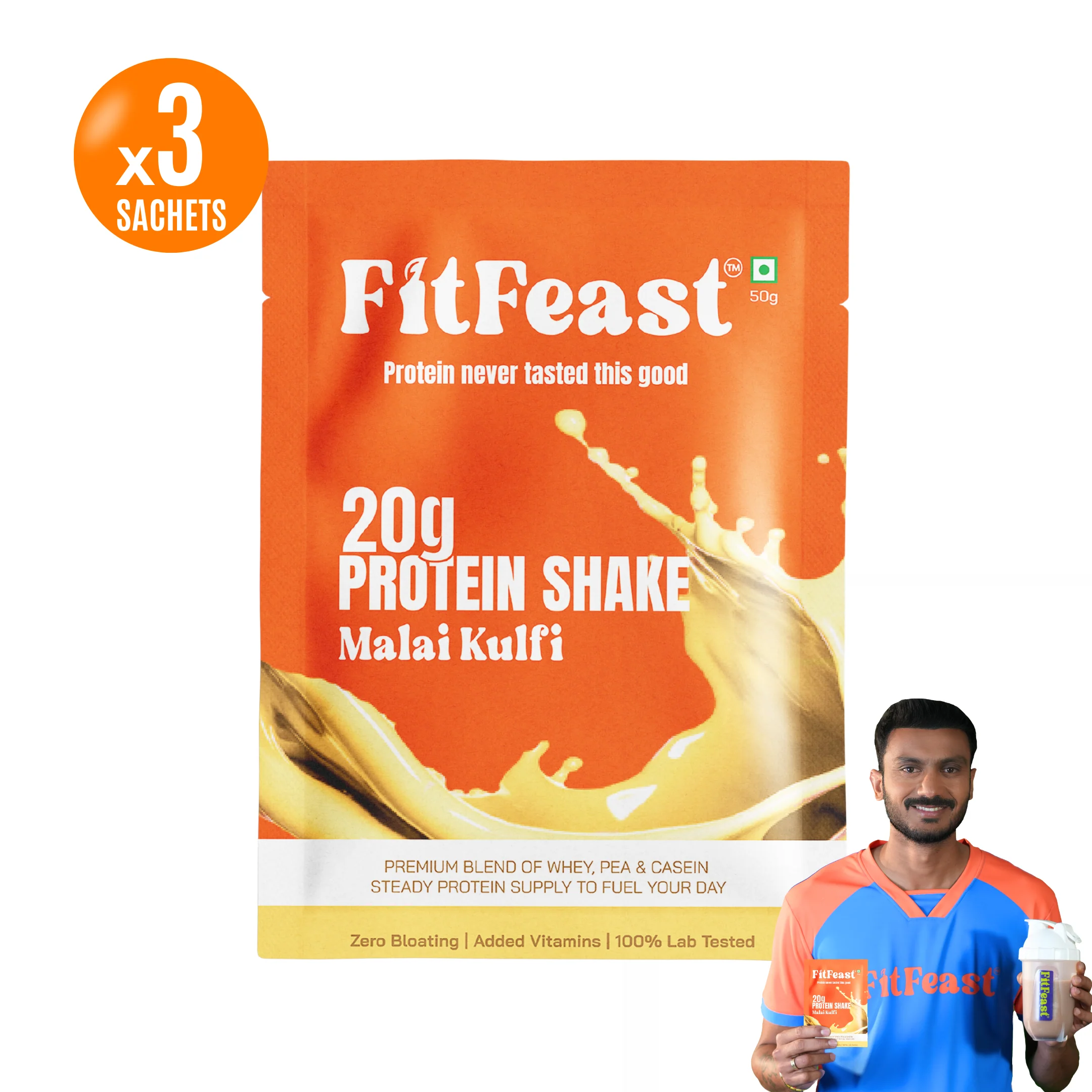 Protein Sachet - Malai Kulfi (Pack of 3) (50g Sachet) - Image 2