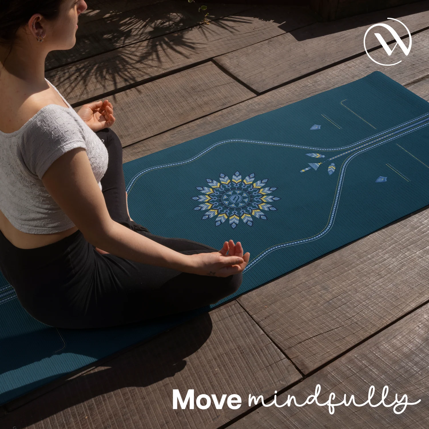 PU Alignment & Natural Rubber Yoga Mat - Image 16