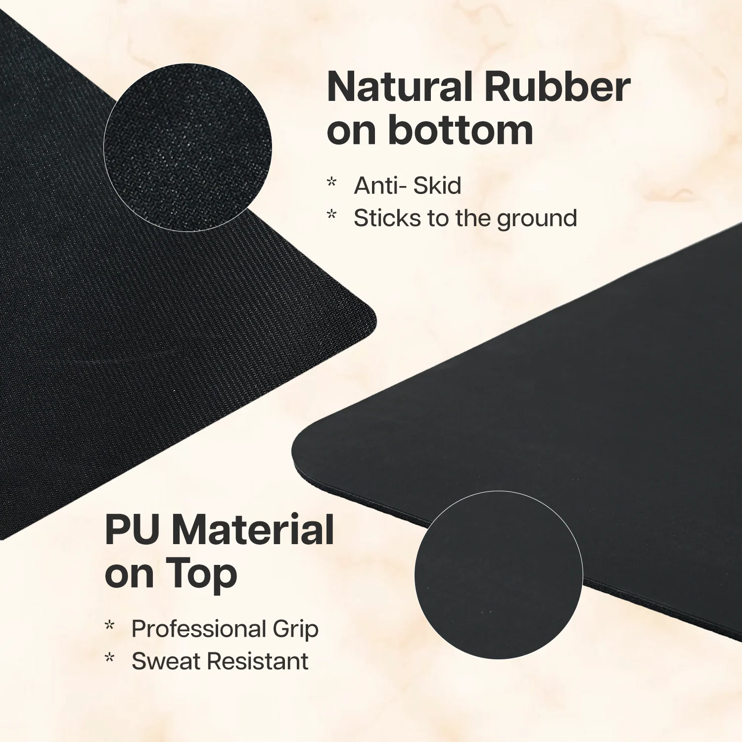 PU Alignment & Natural Rubber Yoga Mat - Image 21