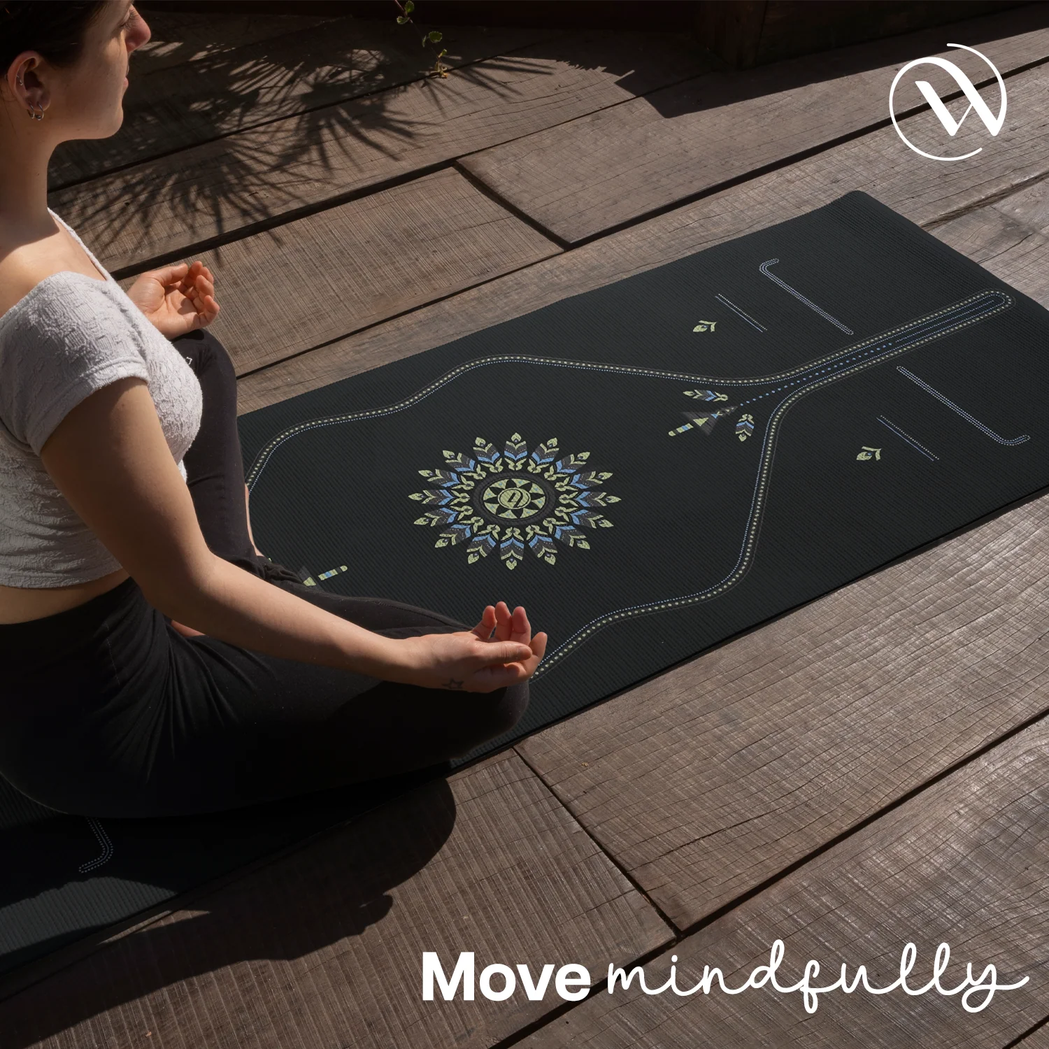 PU Alignment & Natural Rubber Yoga Mat - Image 24