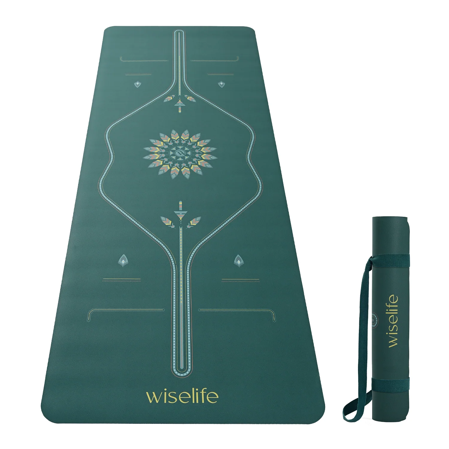 PU Alignment & Natural Rubber Yoga Mat - Image 28
