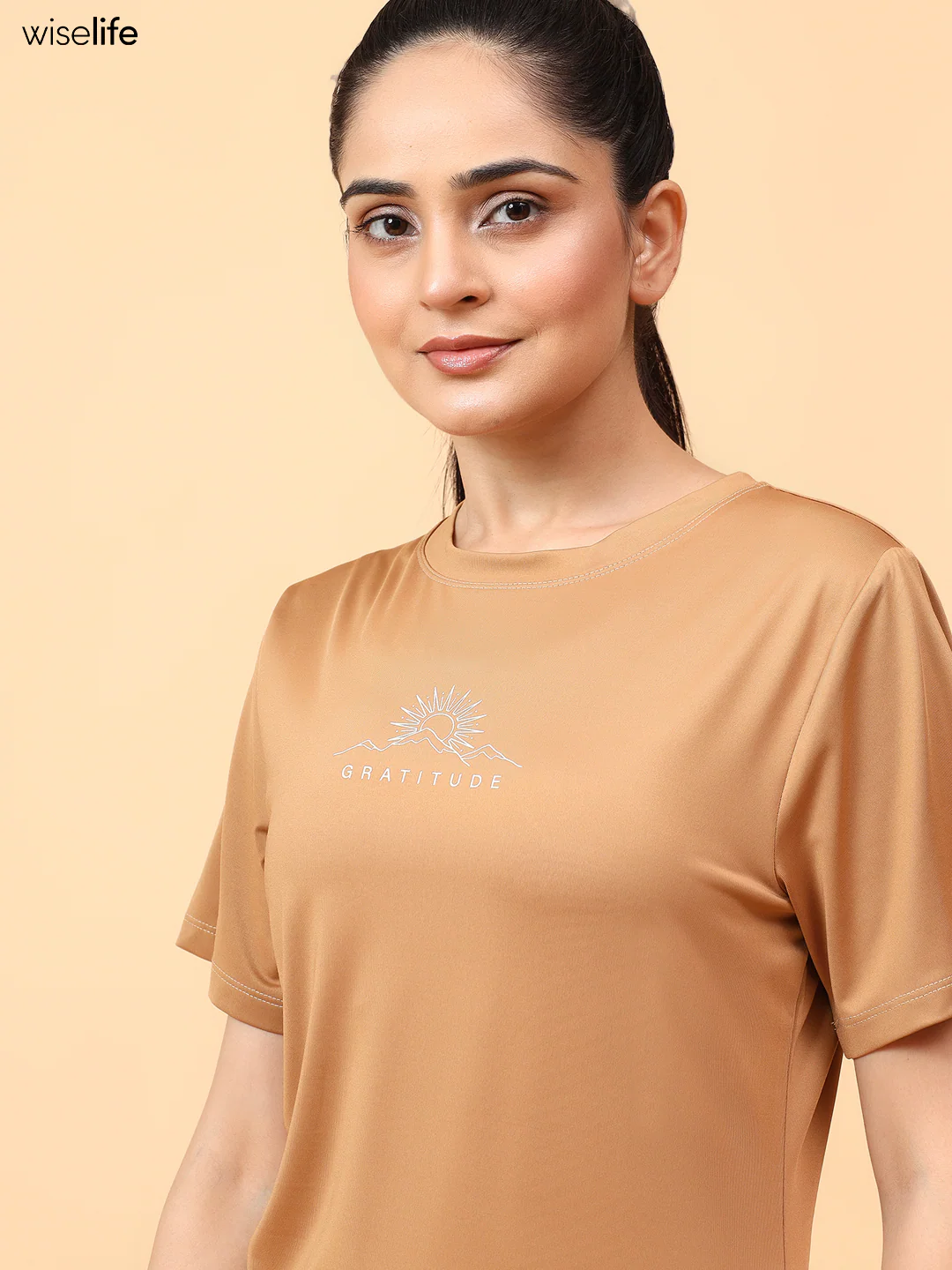 Purpose Printed Active T-shirt (Brown) - Image 7
