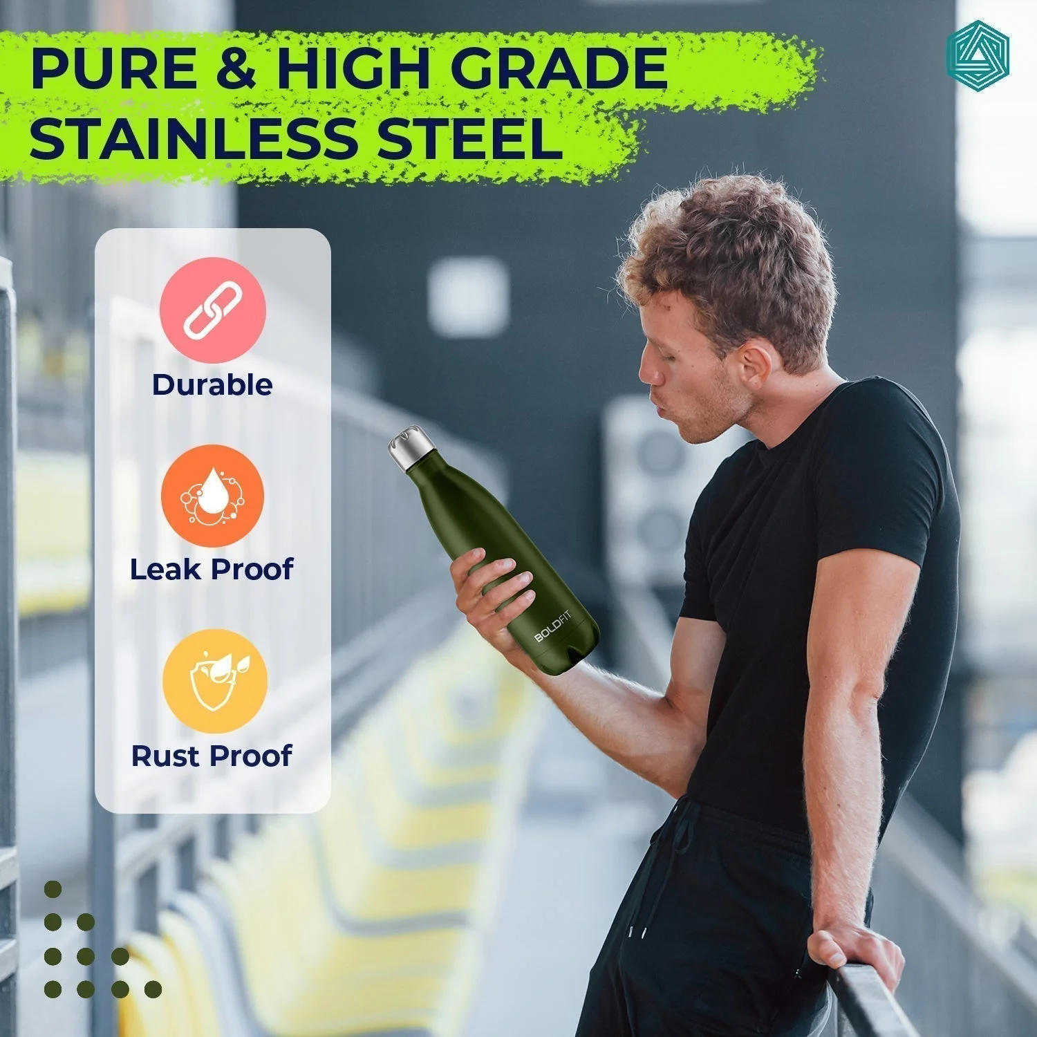 Ranger Stainless Steel Water Bottle - 1L - Image 25