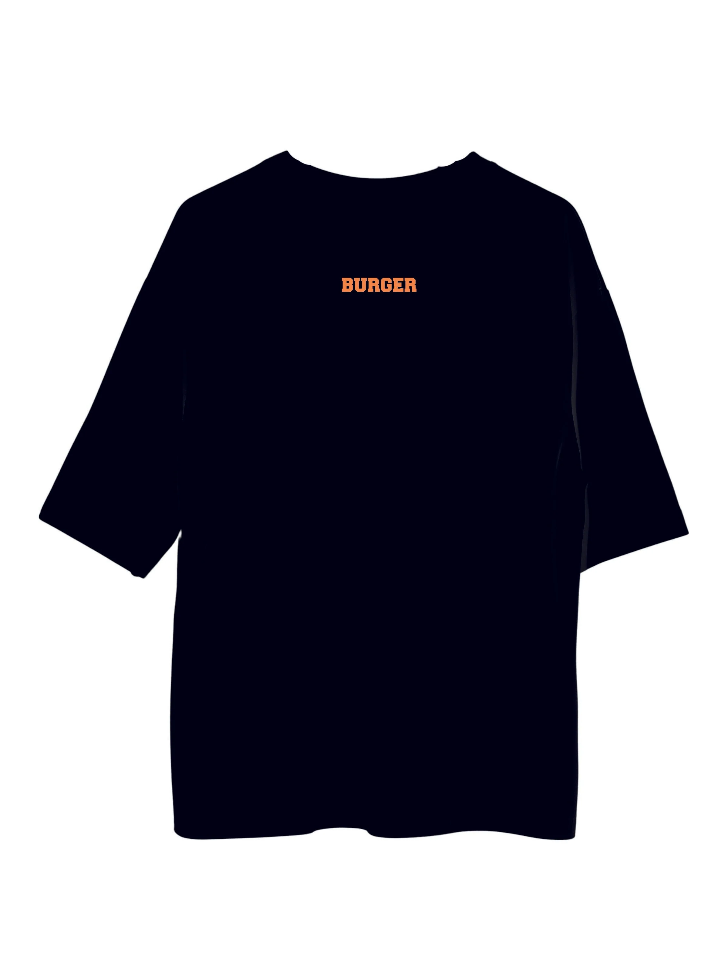 Rave & Wave (Holographic): Burger Bae Drop sleeved Unisex Tee - Image 5