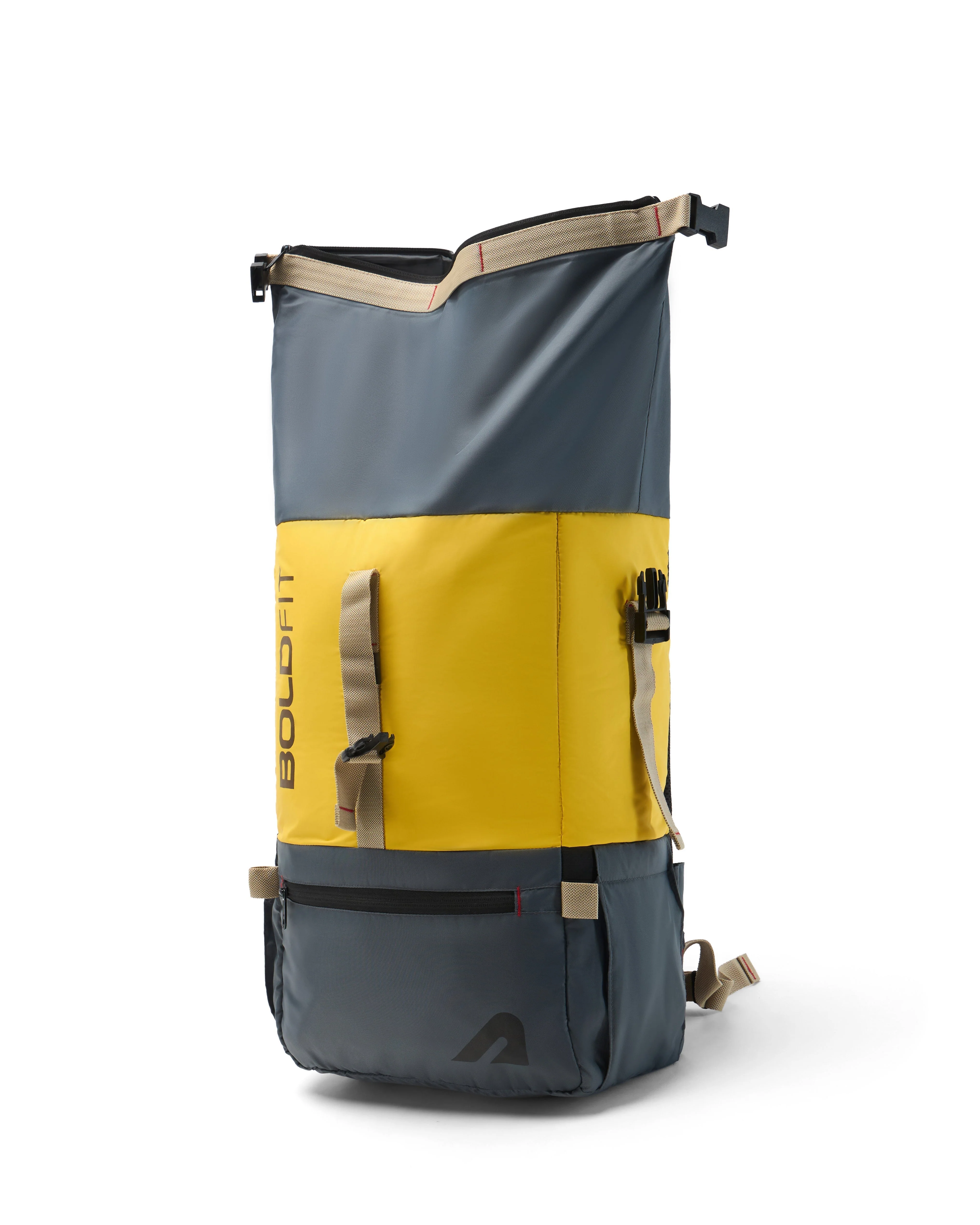 Rolltop Bag - Yellow/Grey - Image 2