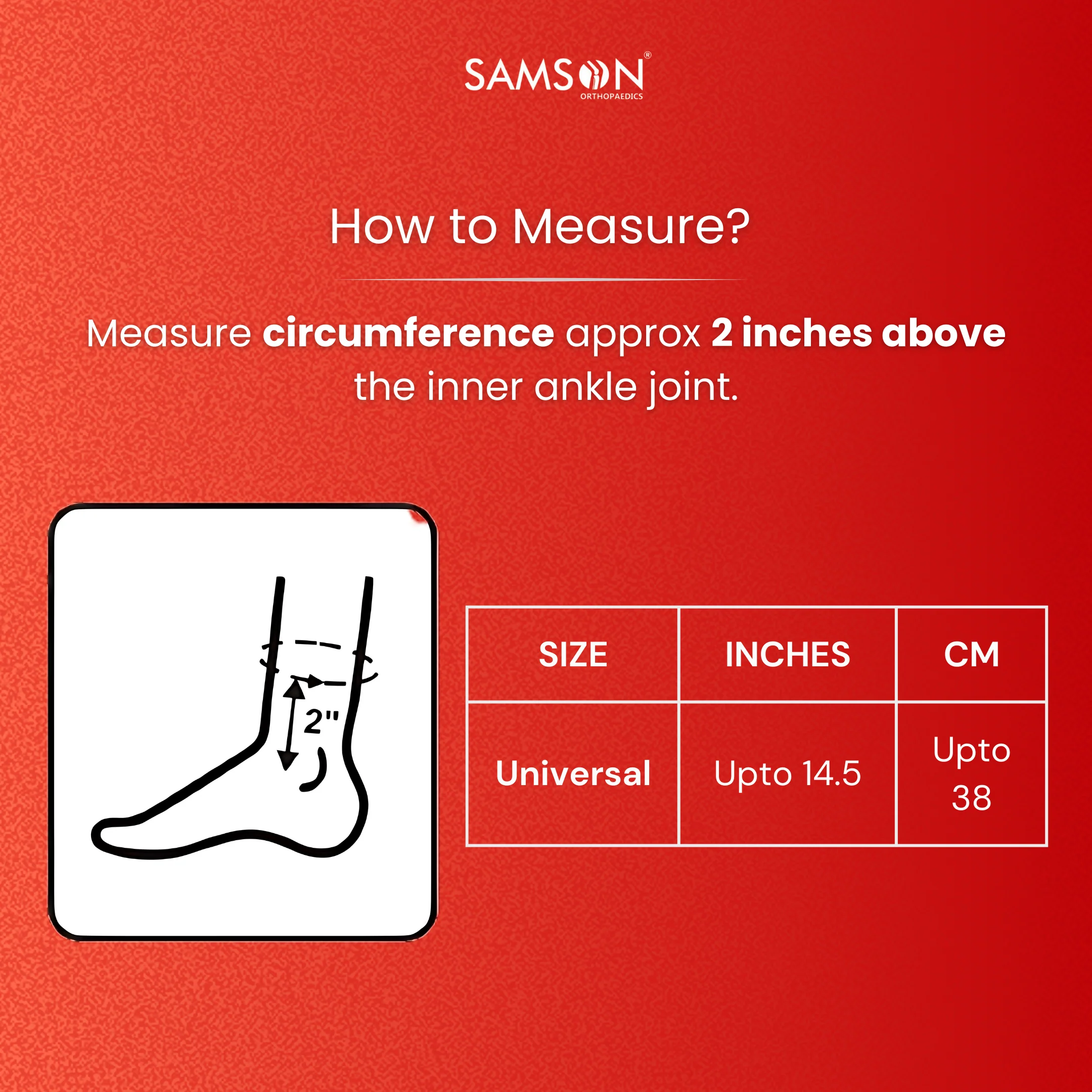 SAMSON Air Ankle Splint | Medical Support Brace with Adjustable Straps for Ankle Injuries - Image 4