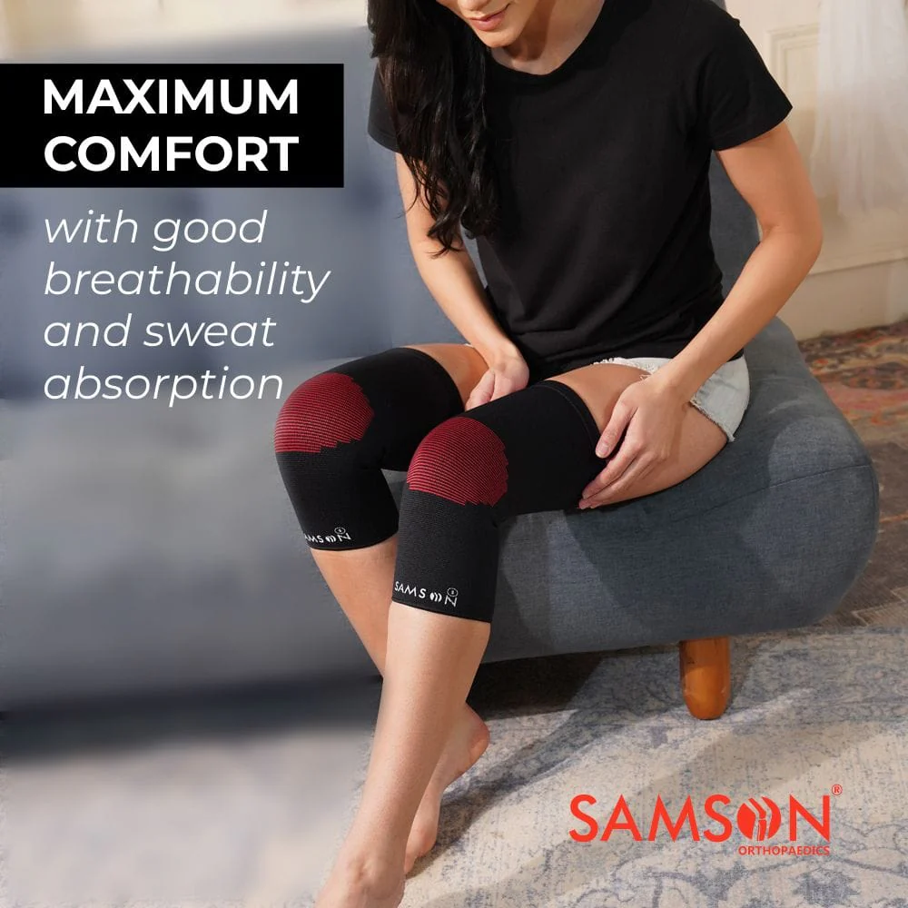 SAMSON Knee Cap Furo (Pair) | Stretchable Support for Pain Relief, Arthritis, & Sports - Image 3