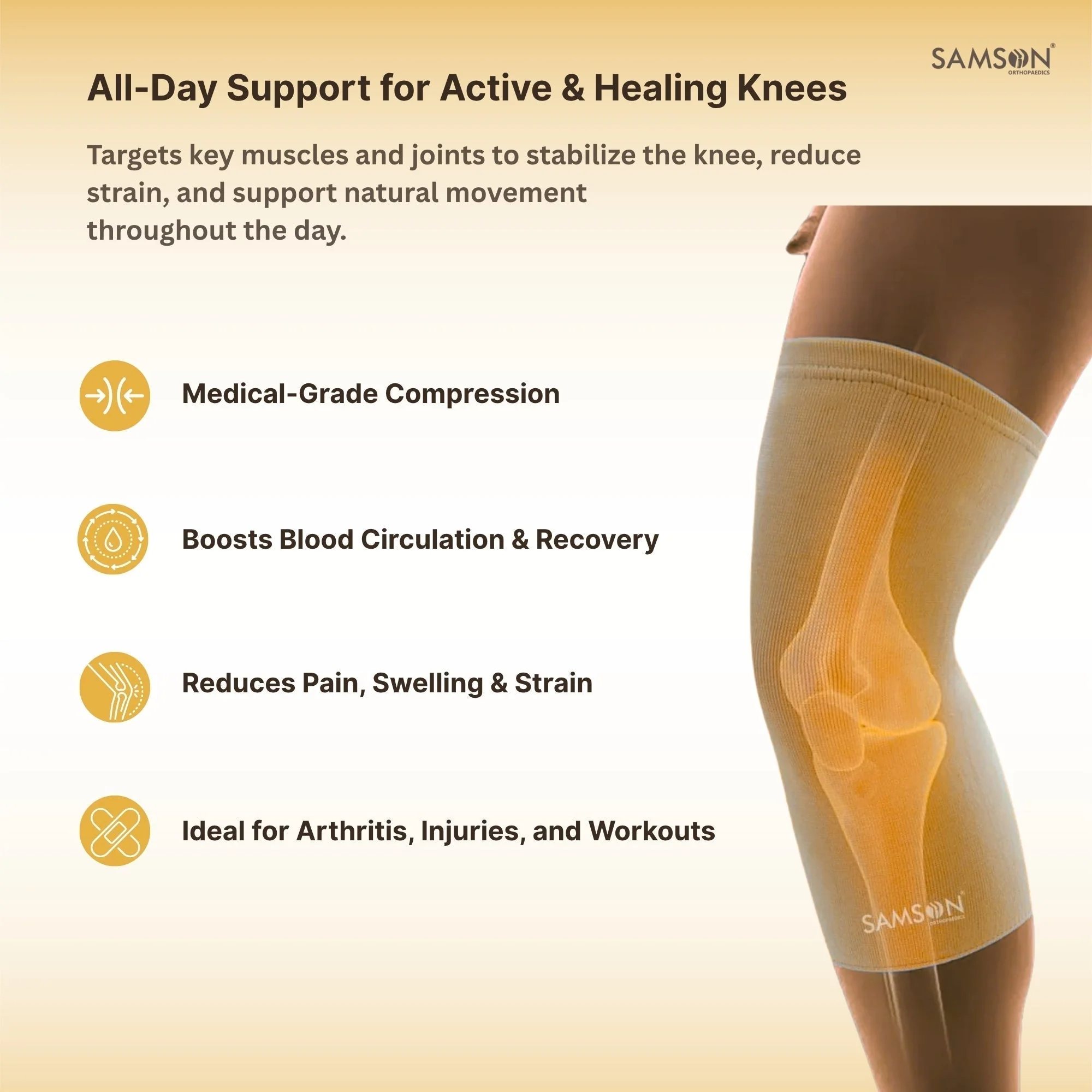 SAMSON Knee Cap Soft (Pair) - Image 4