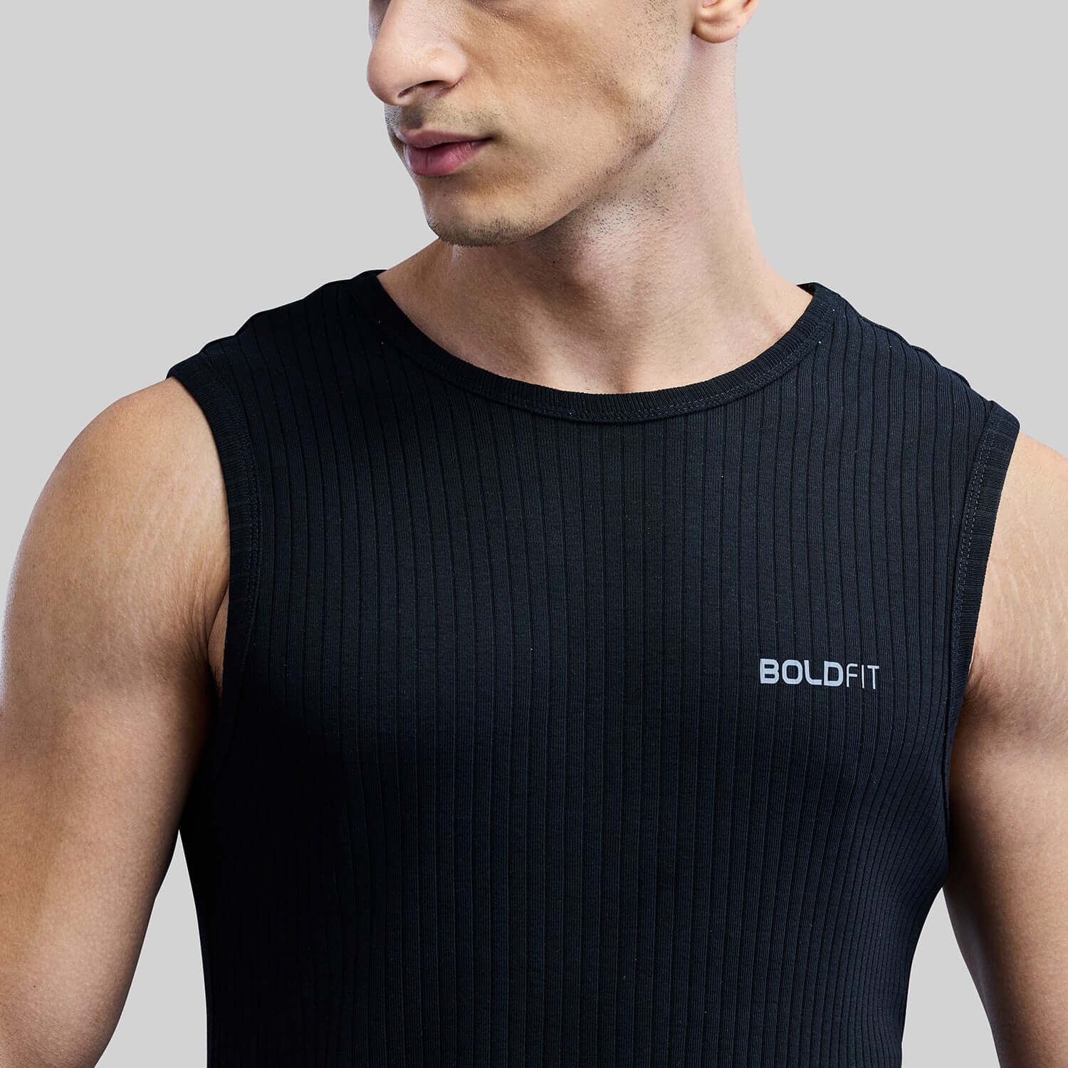 Sleeveless Vest for Men Black - Image 5