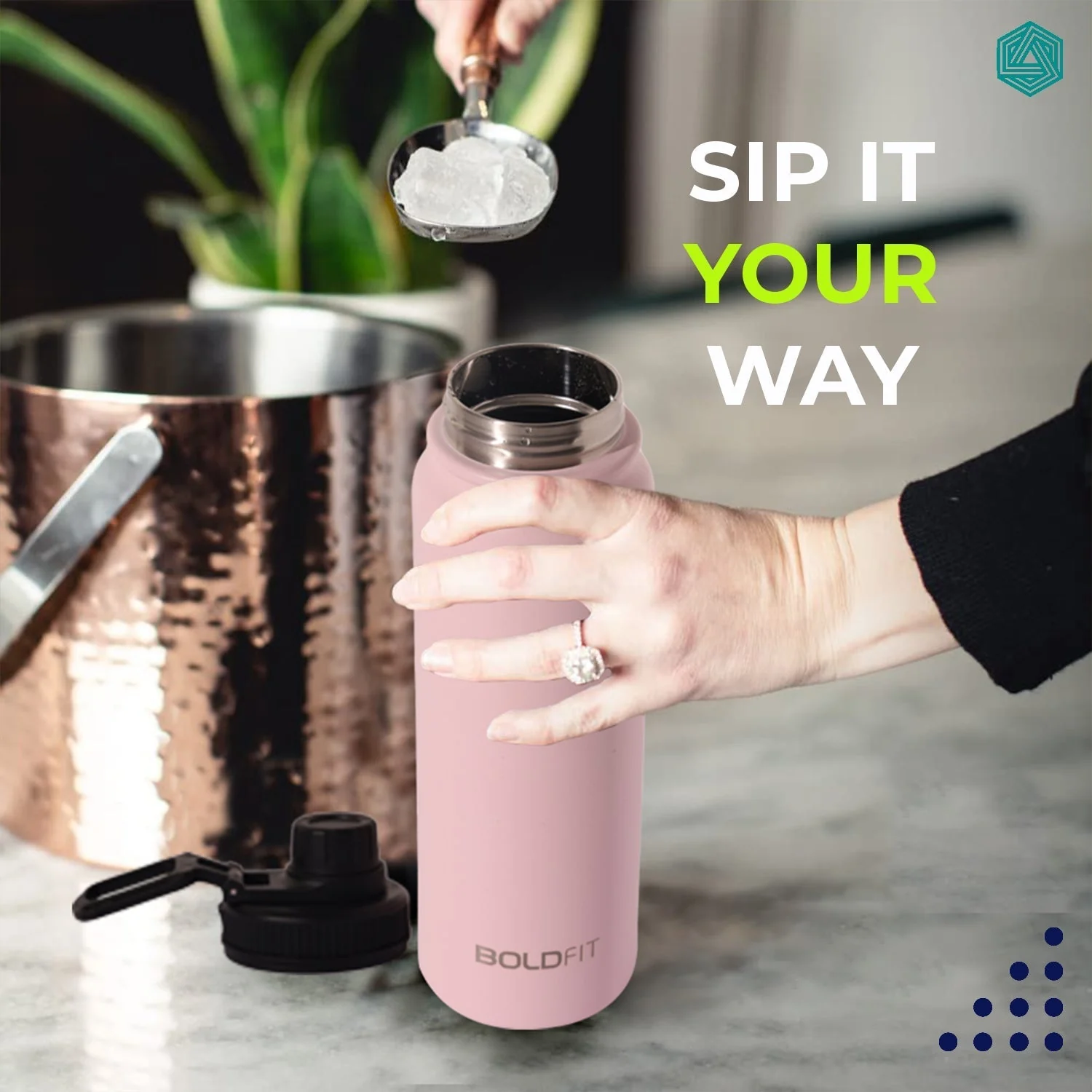 Stainless Steel Hot & Cold Water Bottle -800ml - Image 22