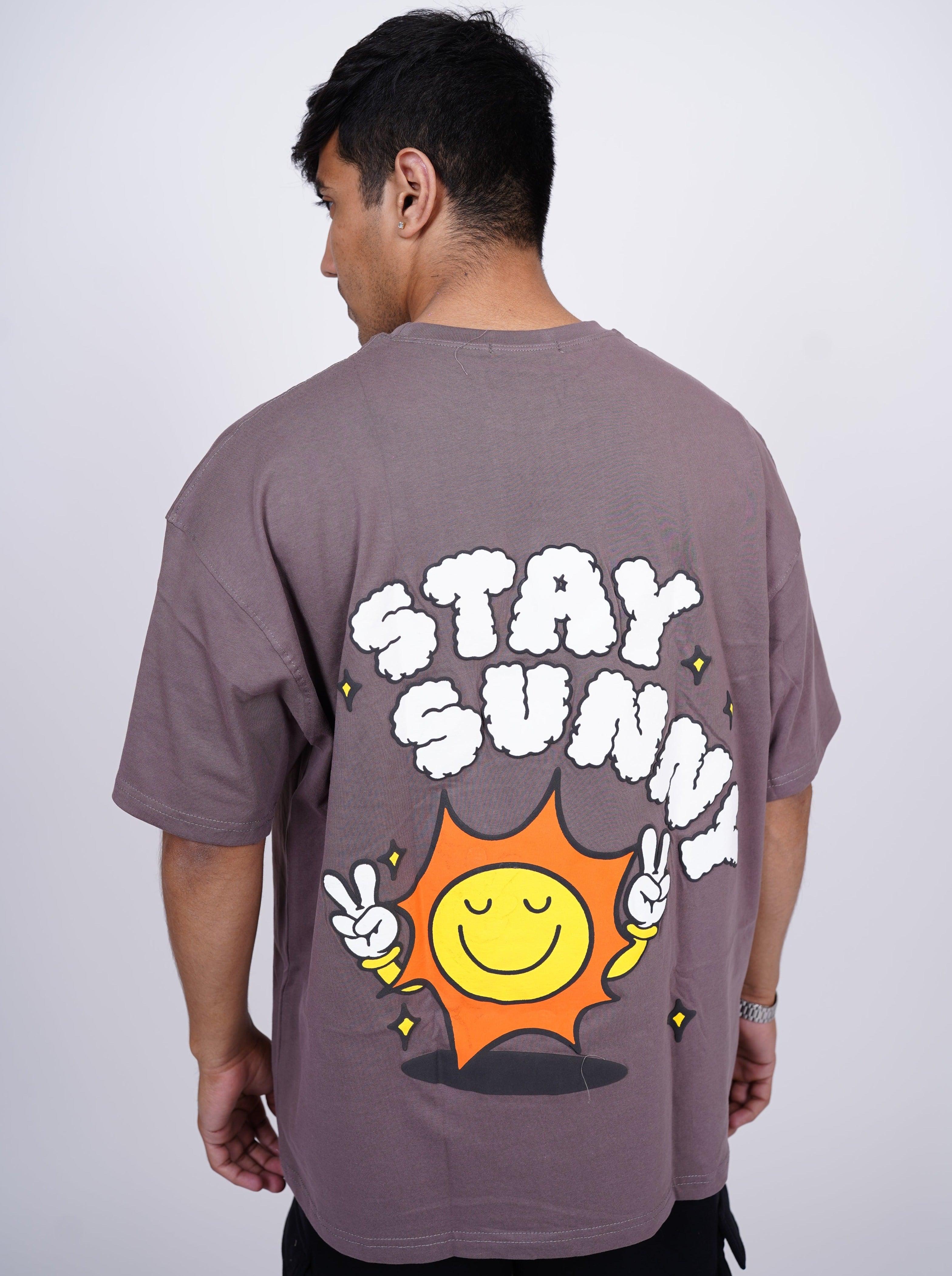 Stay Sunny : Drop:Sleeved Tee For Men - Image 3