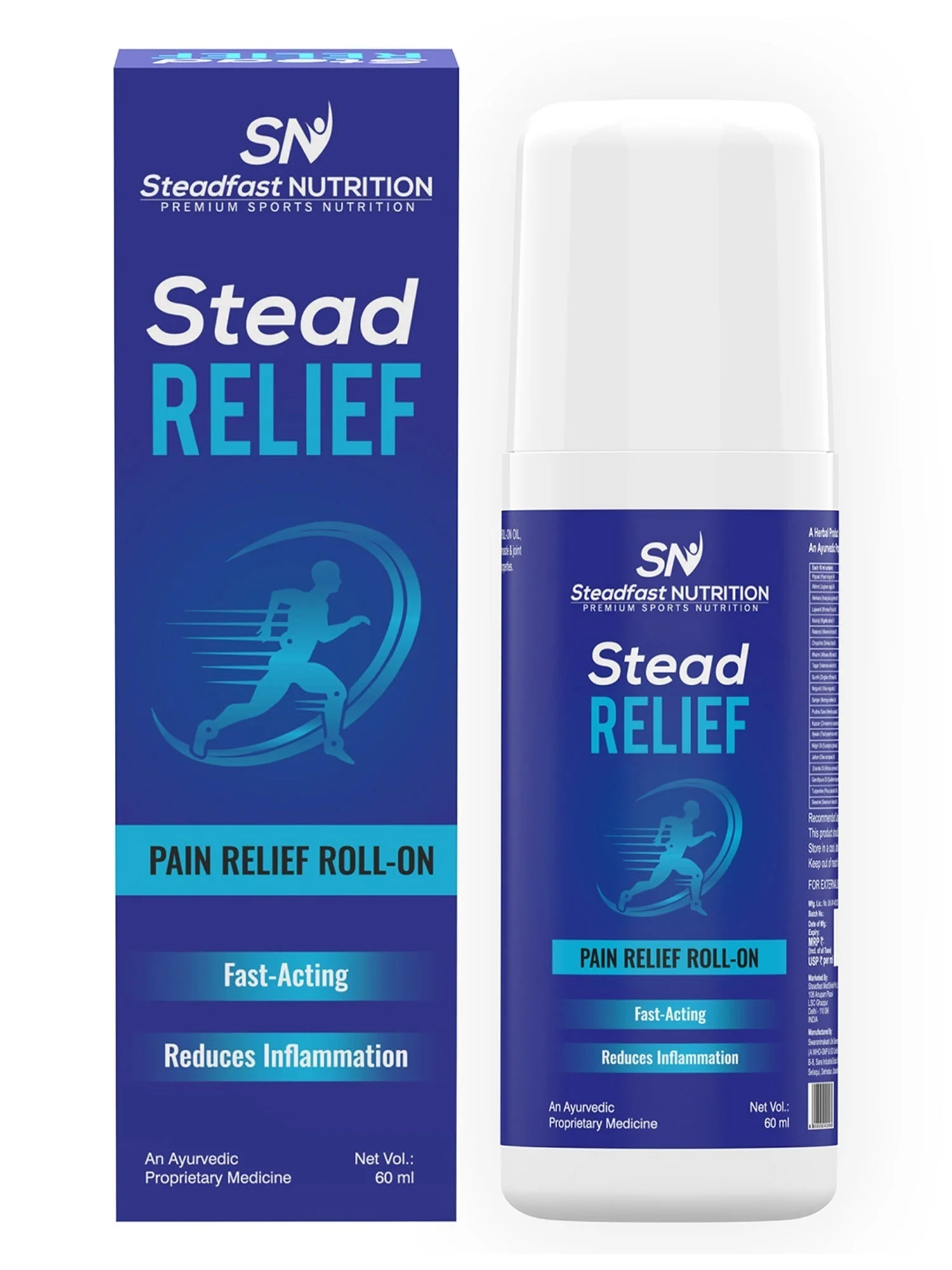 Stead Relief Roll on Fast Acting Reduce inflammation Pain Relief 60ml - Image 4