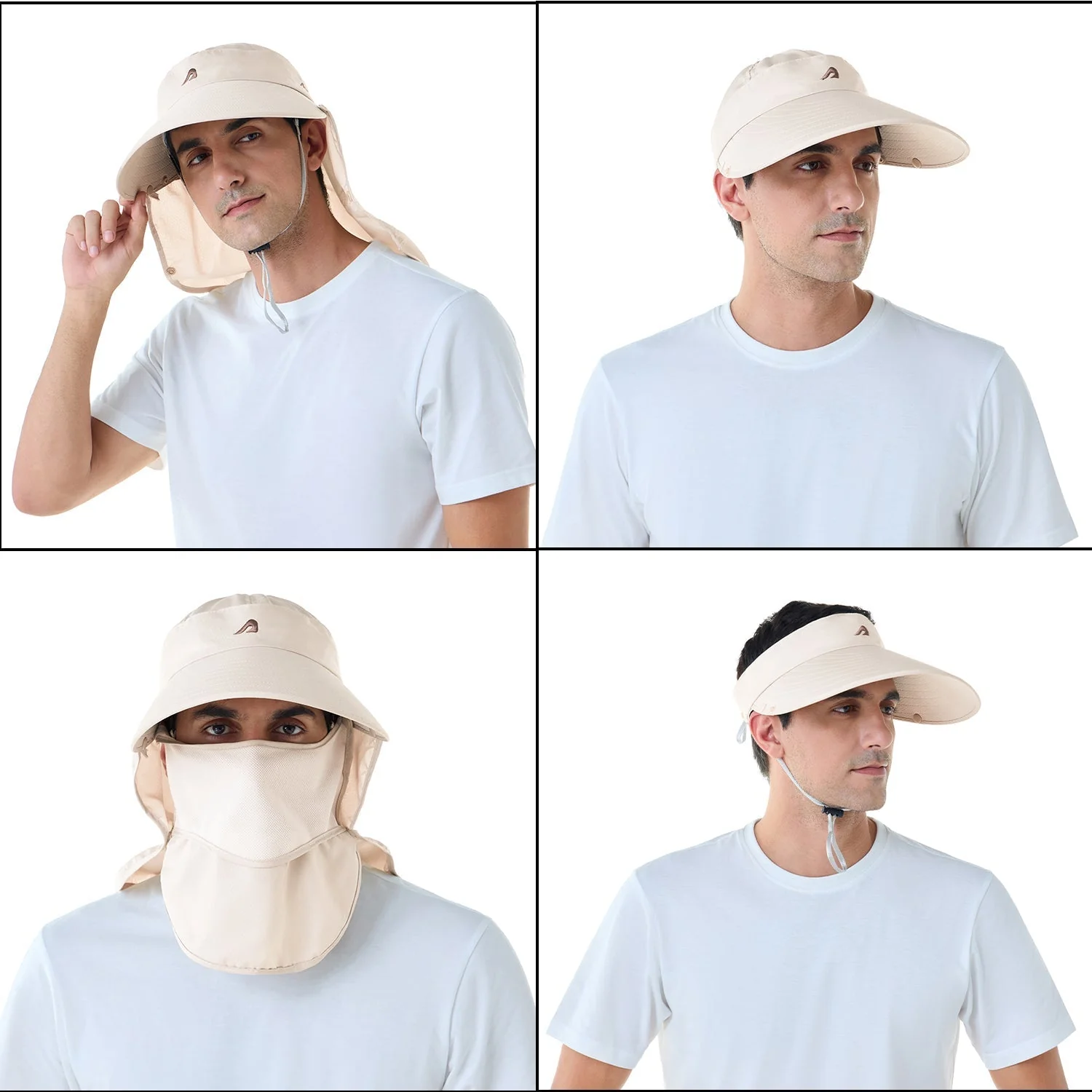 SunGuard UV Protection Hat - Beige - Image 3