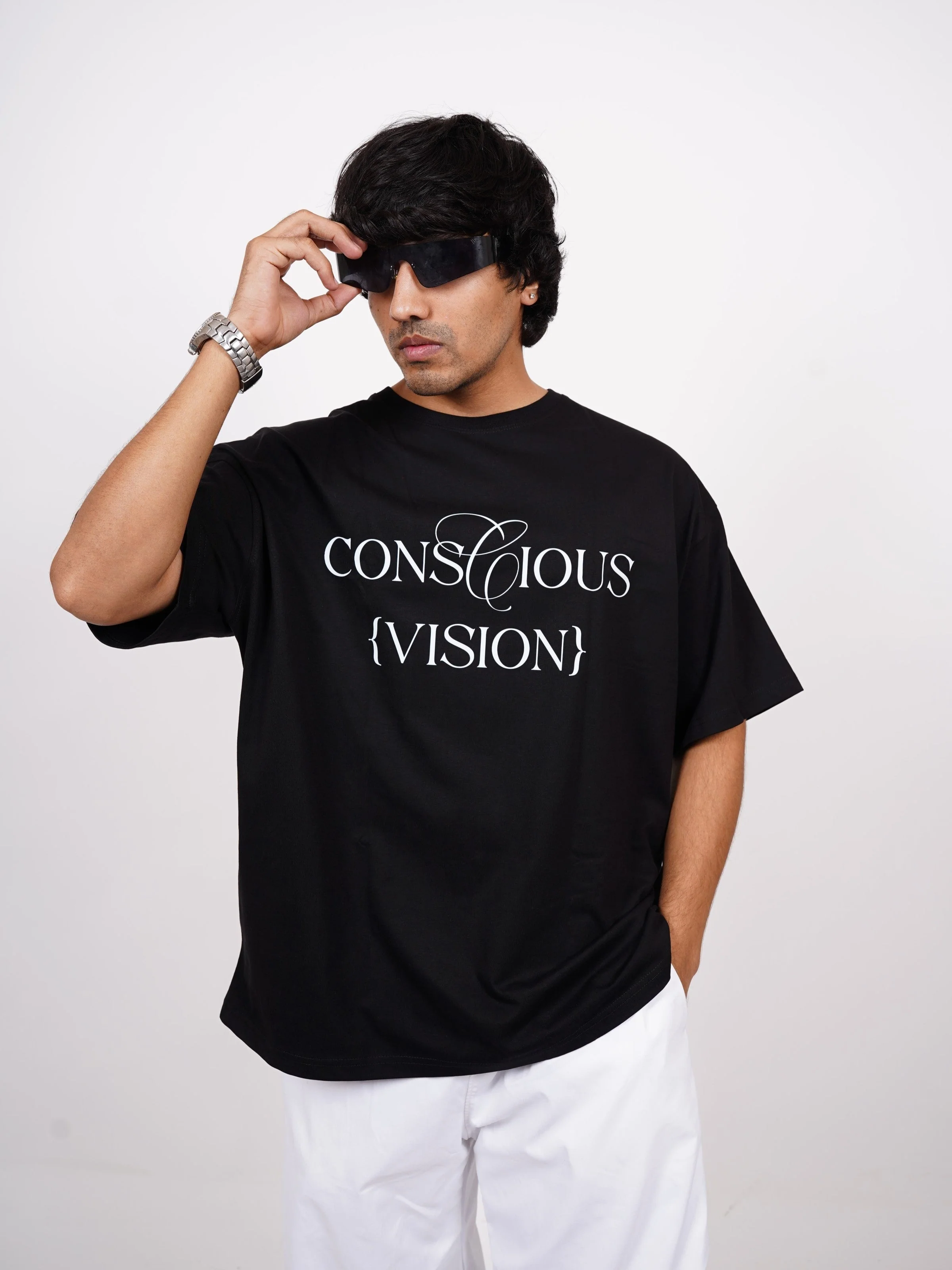 The made you look tee : Vision Drop Sleeved tee For Men and Women - Image 15
