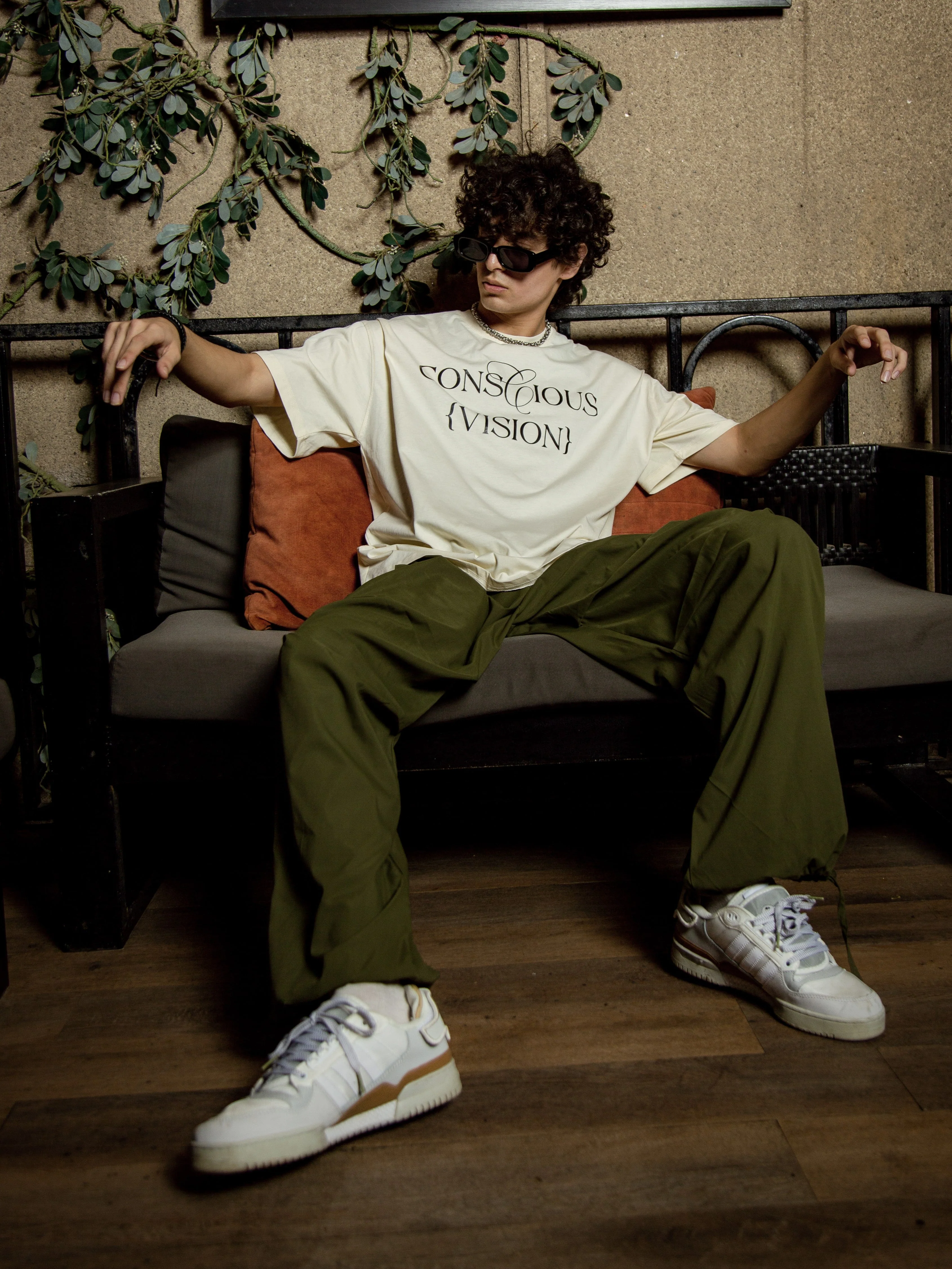 The made you look tee : Vision Drop Sleeved tee For Men and Women - Image 2