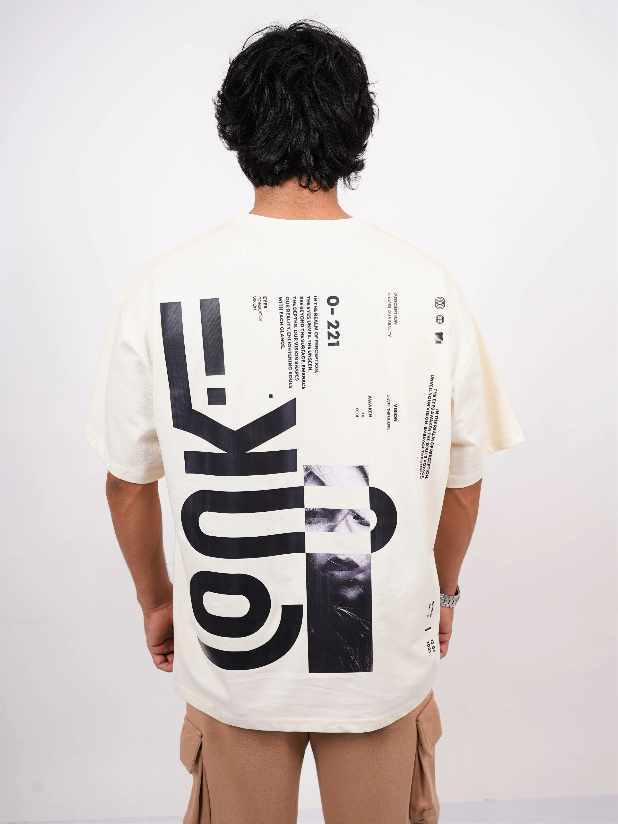 The made you look tee : Vision Drop Sleeved tee For Men and Women - Image 5