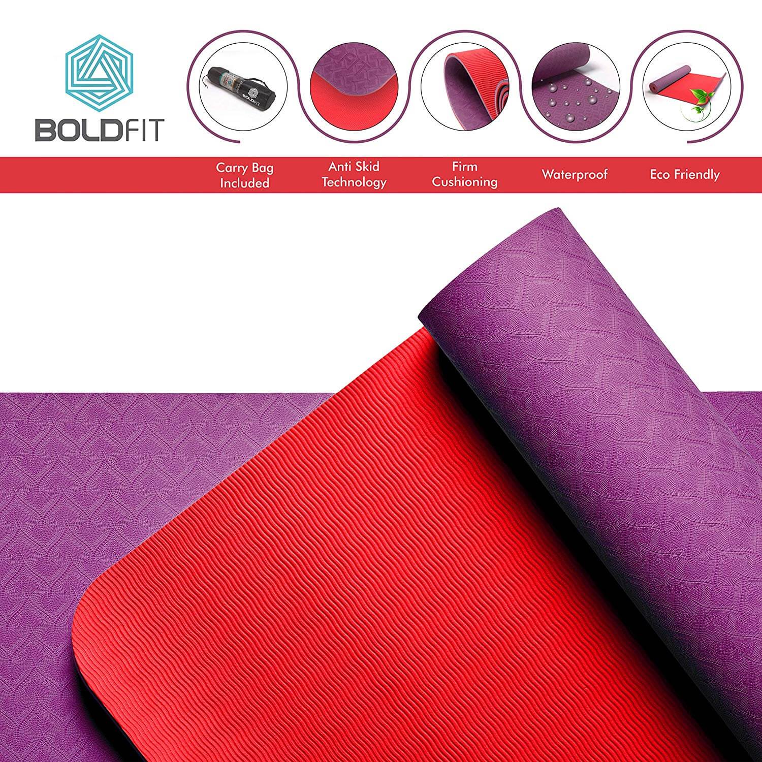 TPE Yoga Mat 6mm - Image 11