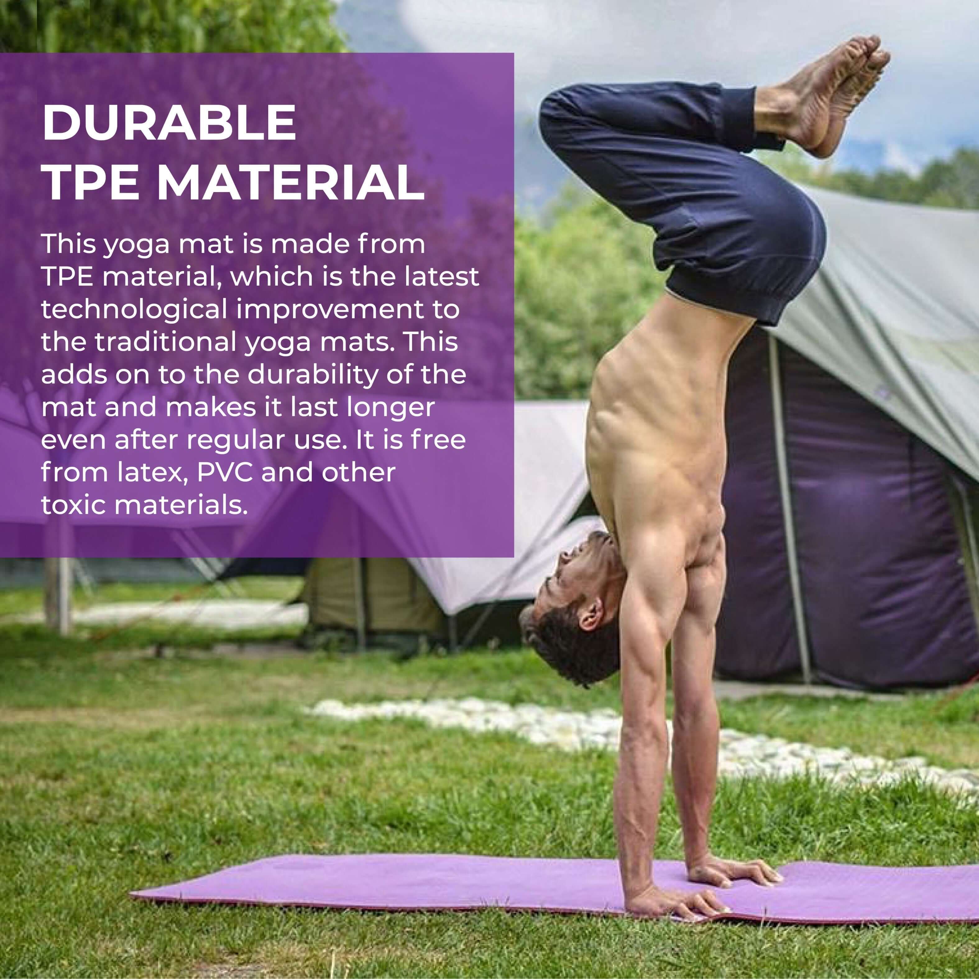 TPE Yoga Mat 6mm - Image 12