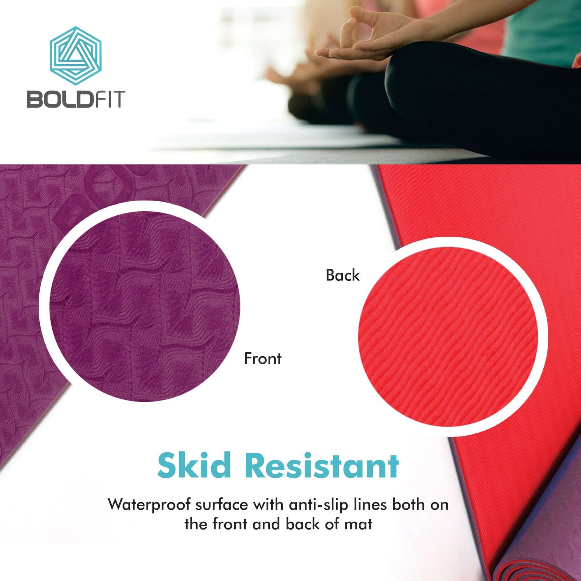 TPE Yoga Mat 6mm - Image 13