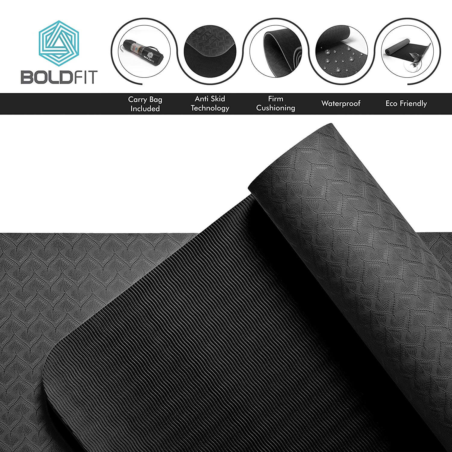 TPE Yoga Mat 6mm - Image 17