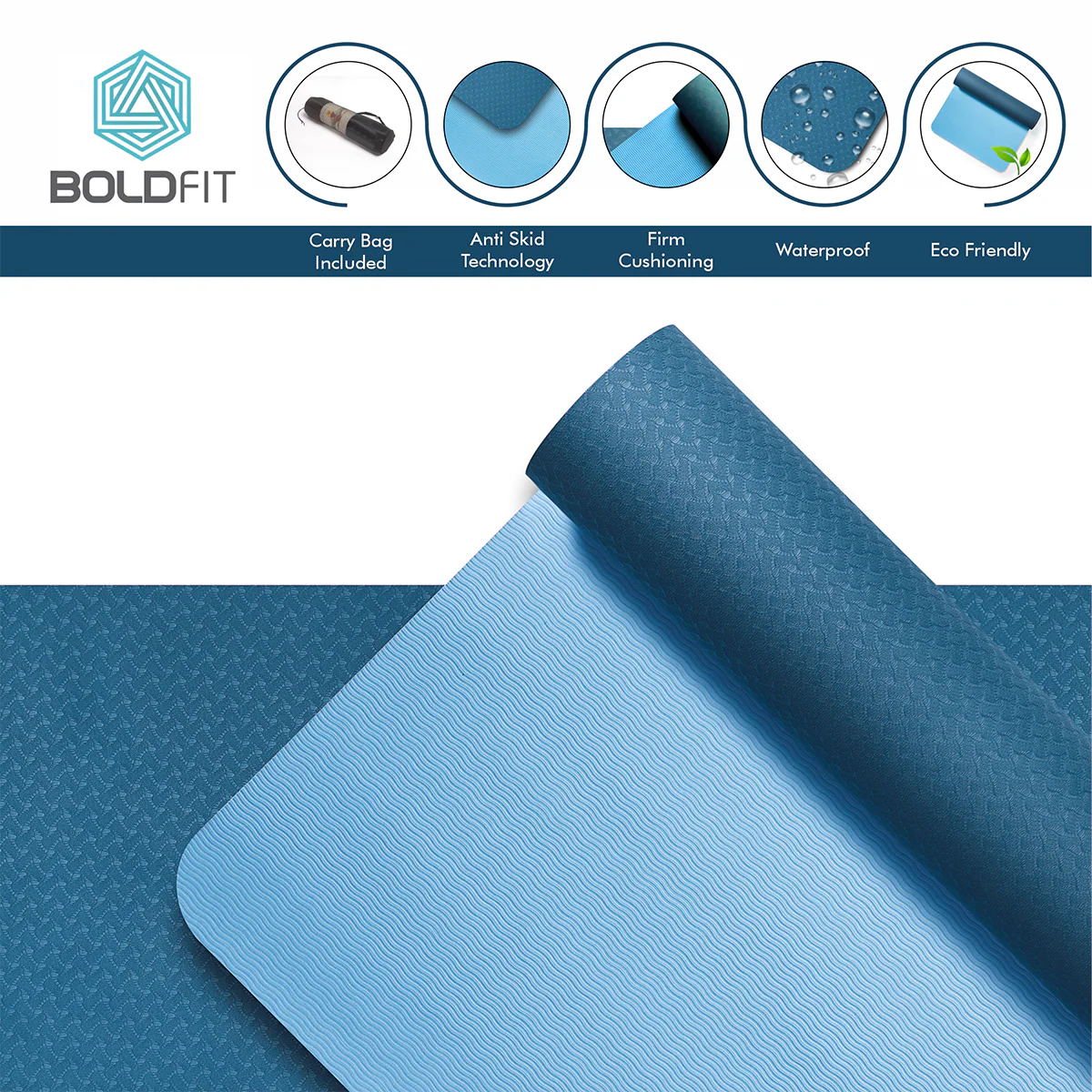 TPE Yoga Mat 6mm - Image 22