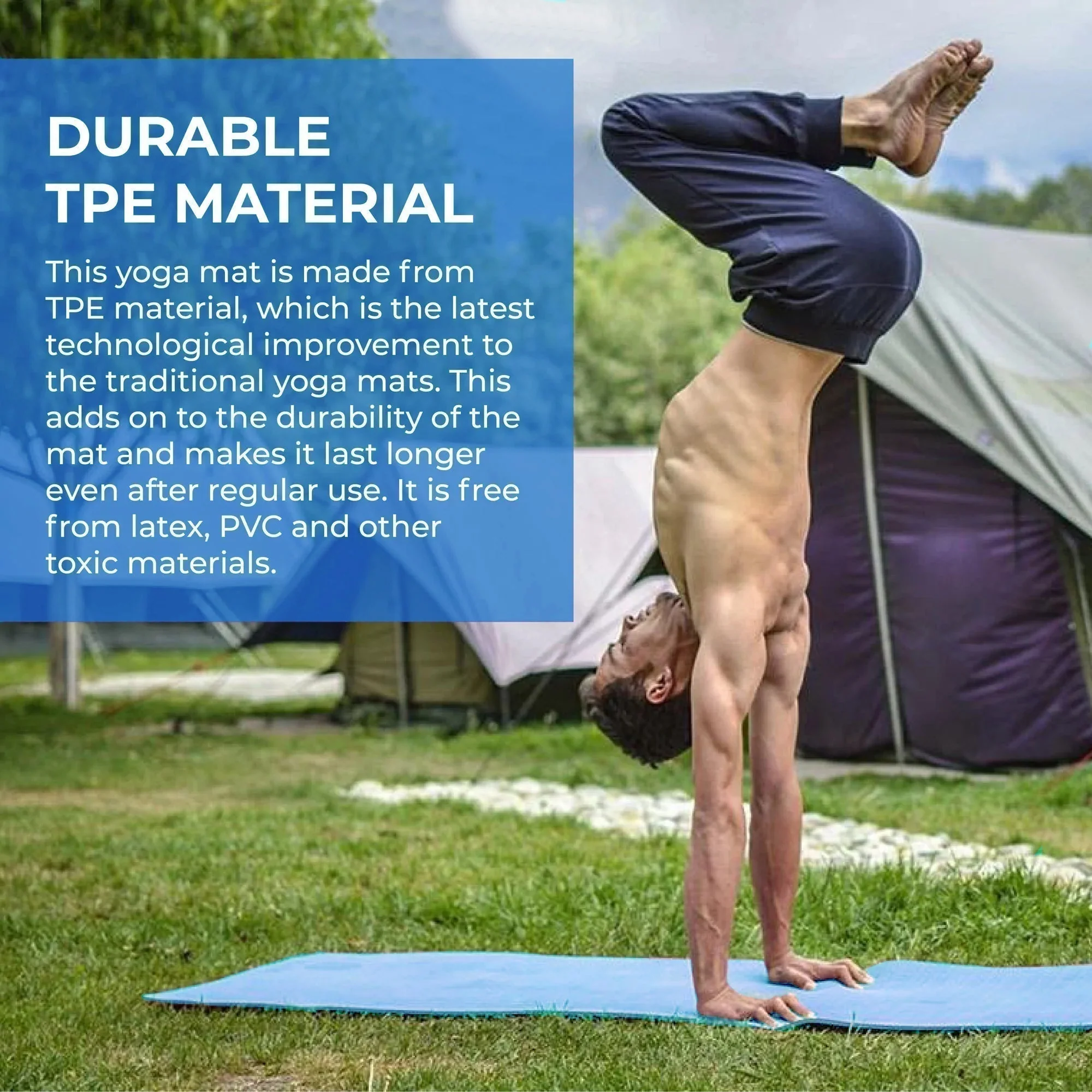 TPE Yoga Mat 6mm - Image 27