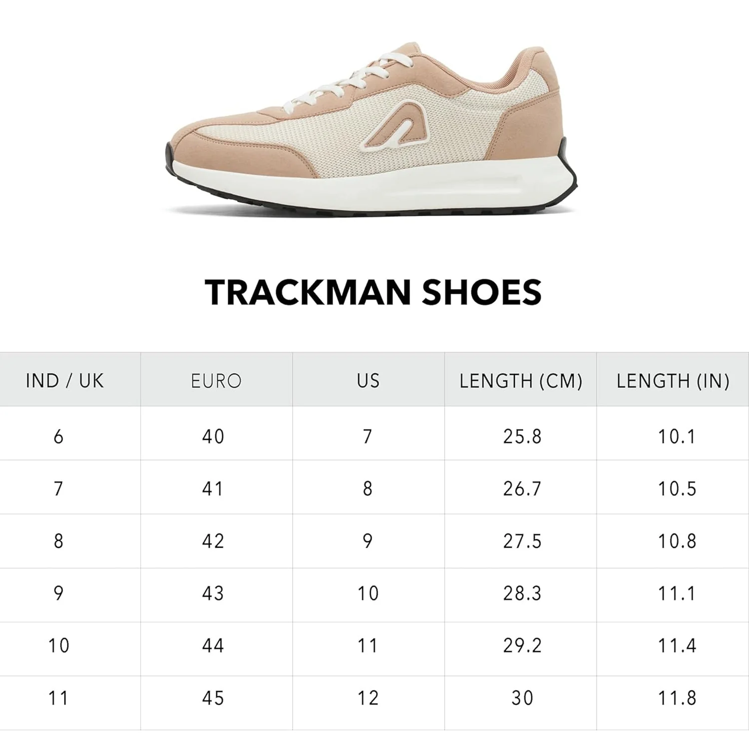 Trackman Mens Jogging Shoes - Beige - Image 7