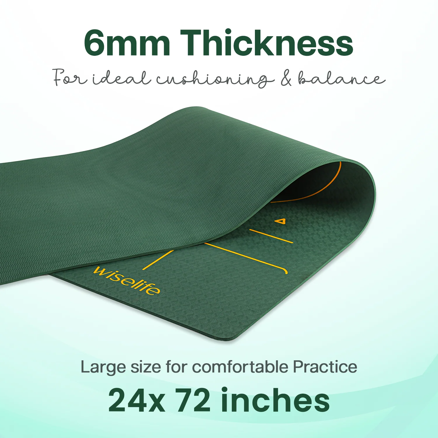 True Alignment Yoga Mat - 6mm - Image 58
