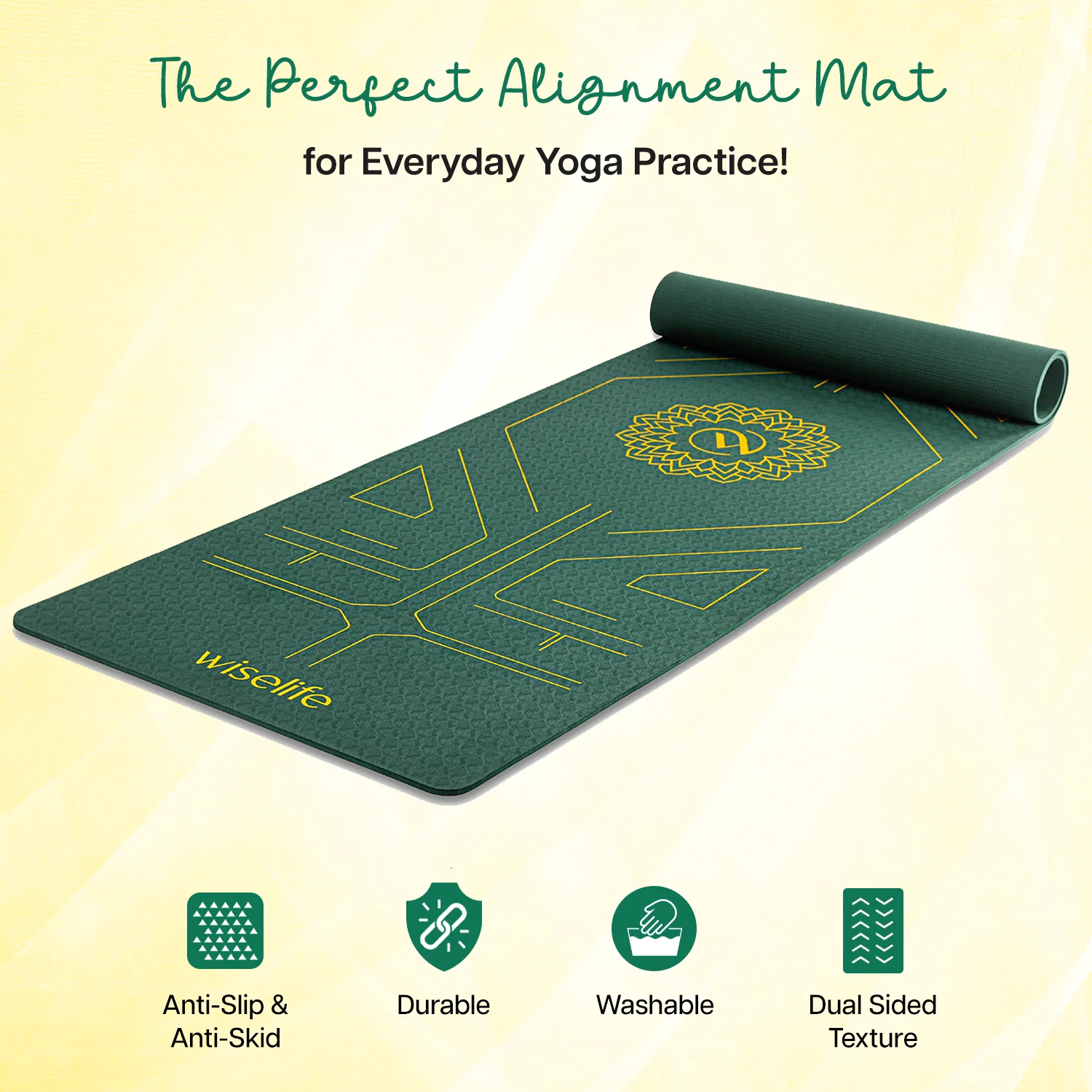 True Alignment Yoga Mat - 6mm - Image 9