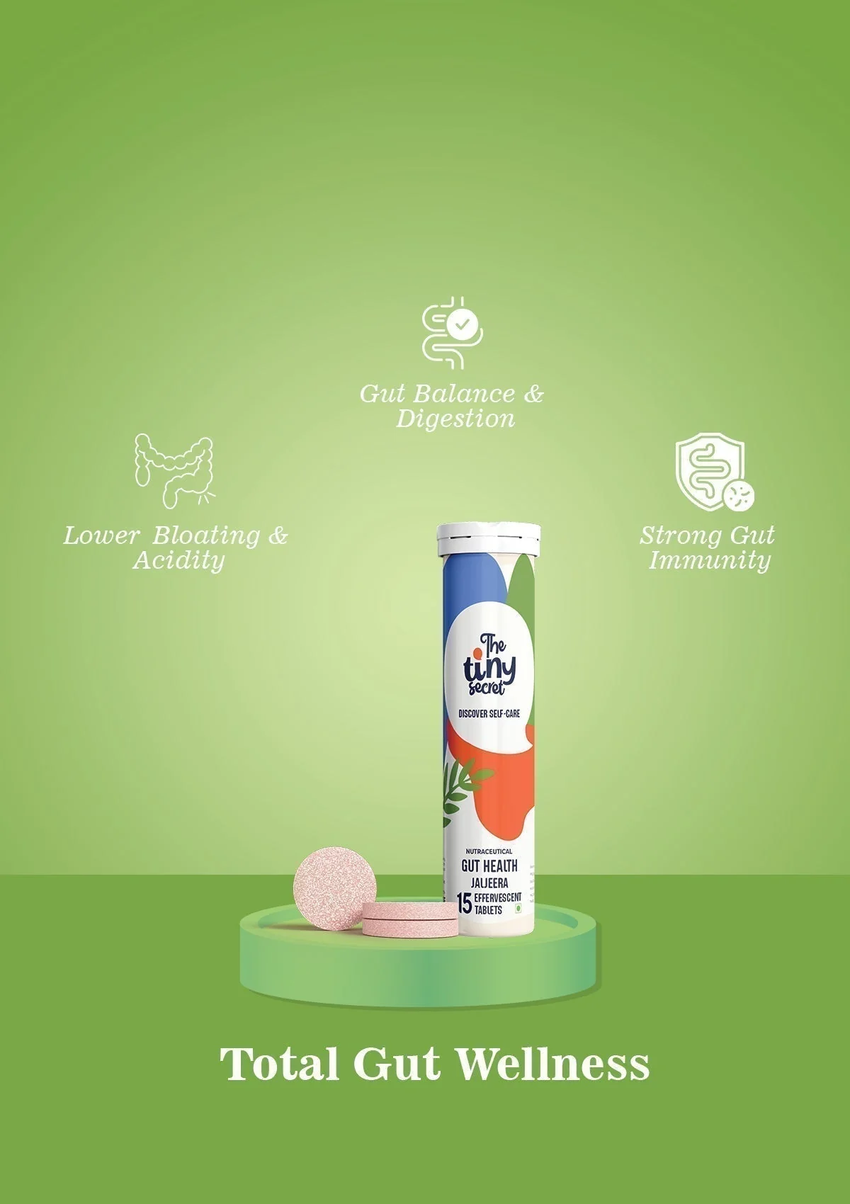 TTS Gut Health | 30 Effervescent Tablets | 10 Billion Probiotics | Jal Jeera Flavour - Image 4